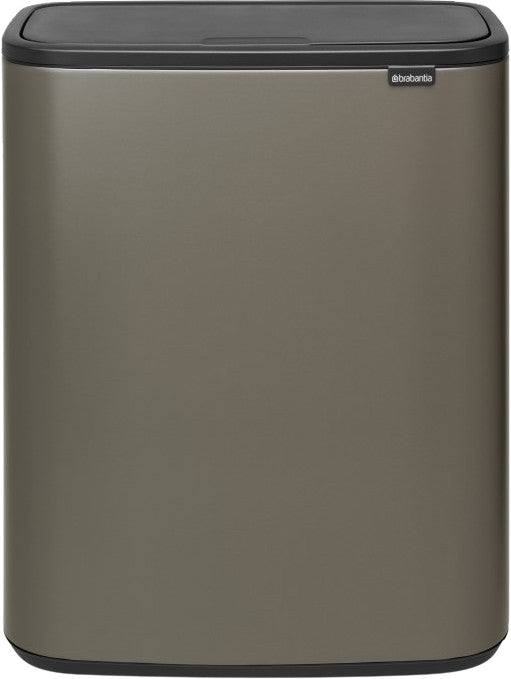 Poubelle Brabantia Bo Touch 2 x 30 litres Platine