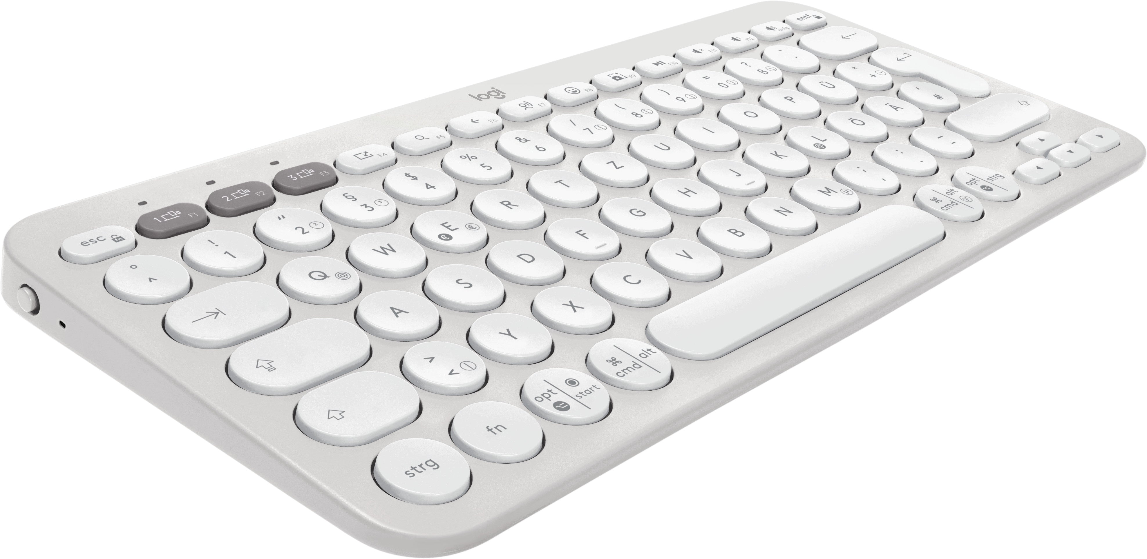 Logitech Pebble Keyboard 2 - K380s White QWERTZ (DE)