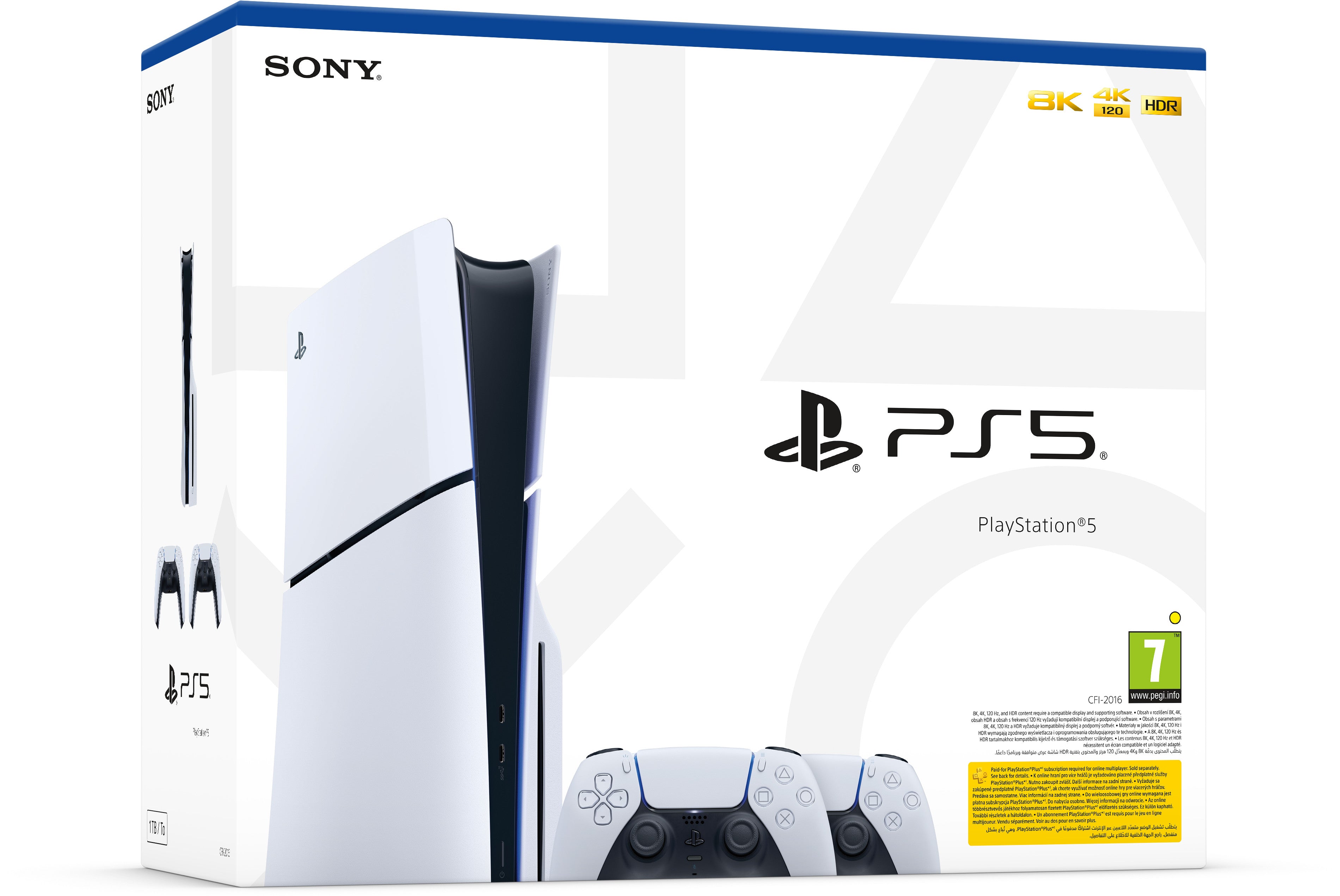 Sony PlayStation 5 Slim Disc Edition + zusätzlicher weißer Controller