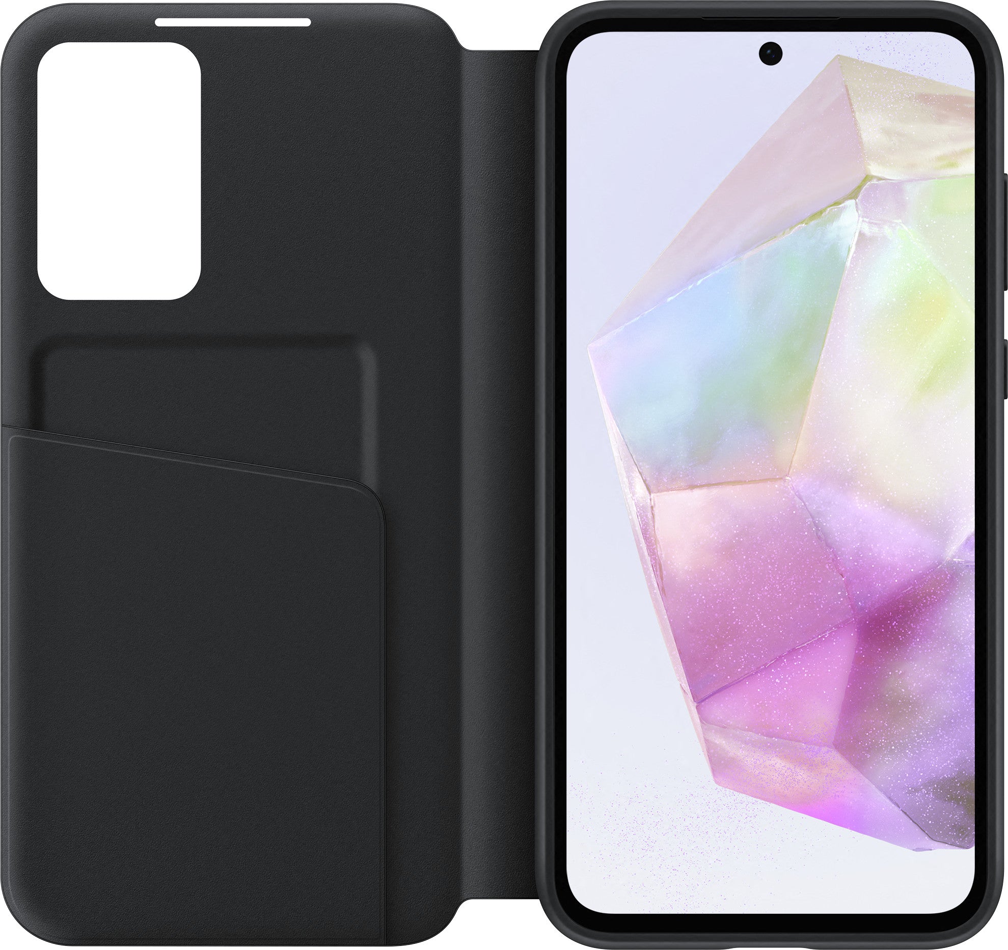 Samsung A35 5G Smart View Wallet Case Zwart