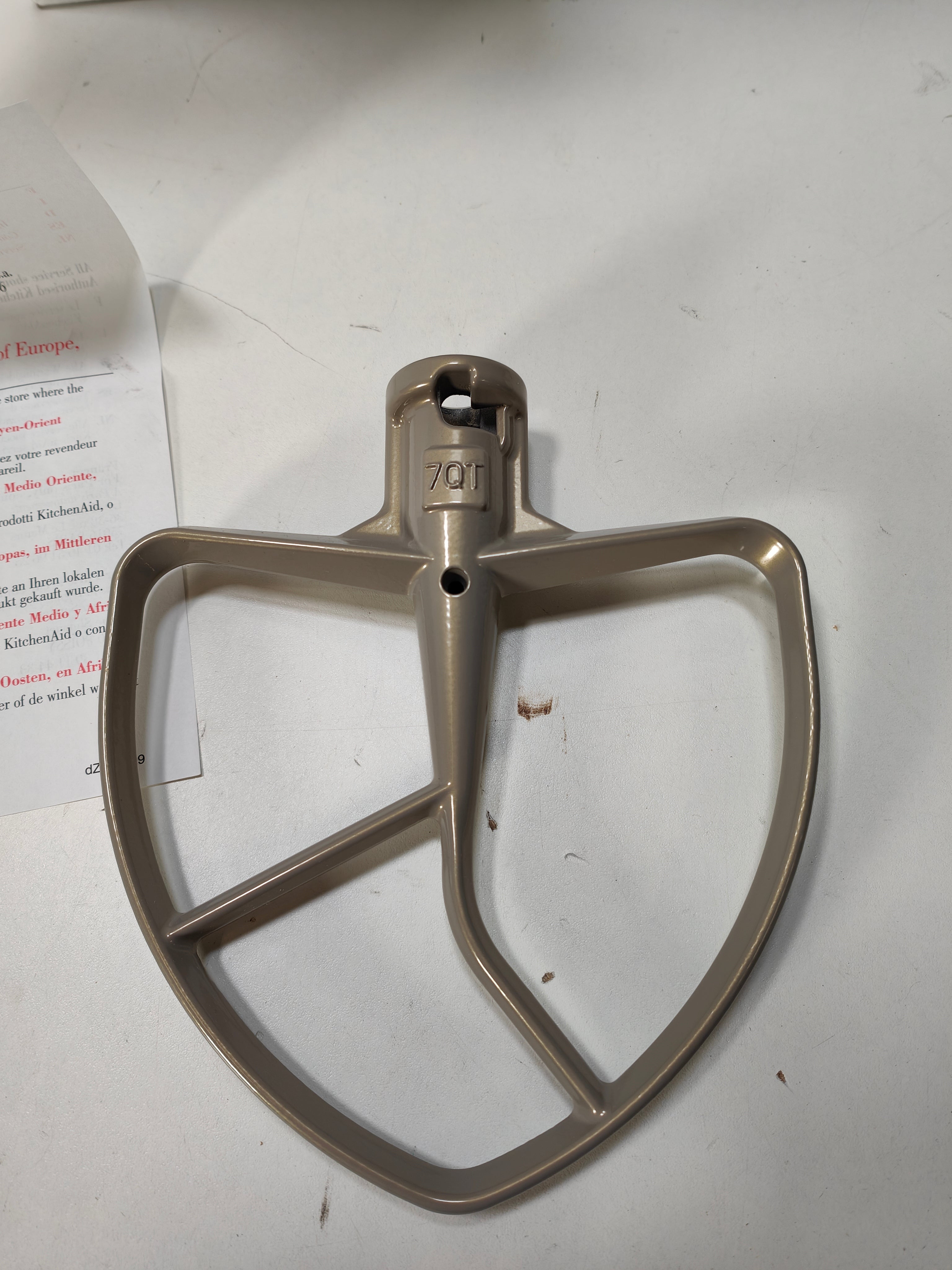 Kitchenaid 5K7FB Mixing hook