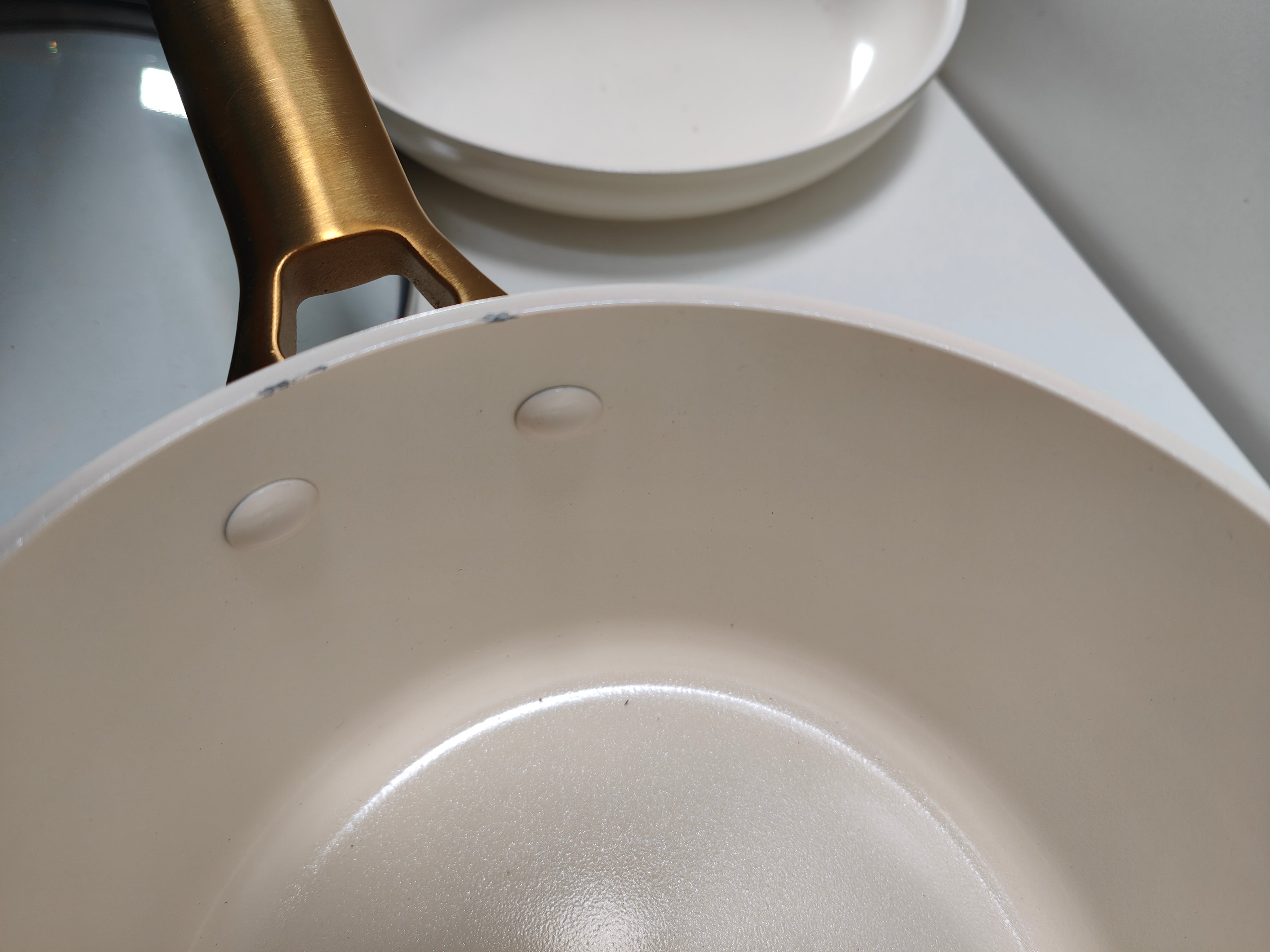GreenPan Padova Reserve Batterie de cuisine 10 pièces Blanc crème