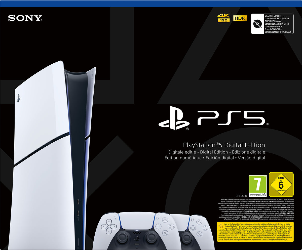 Sony PlayStation 5 Slim Digital Edition + Extra Controller Wit