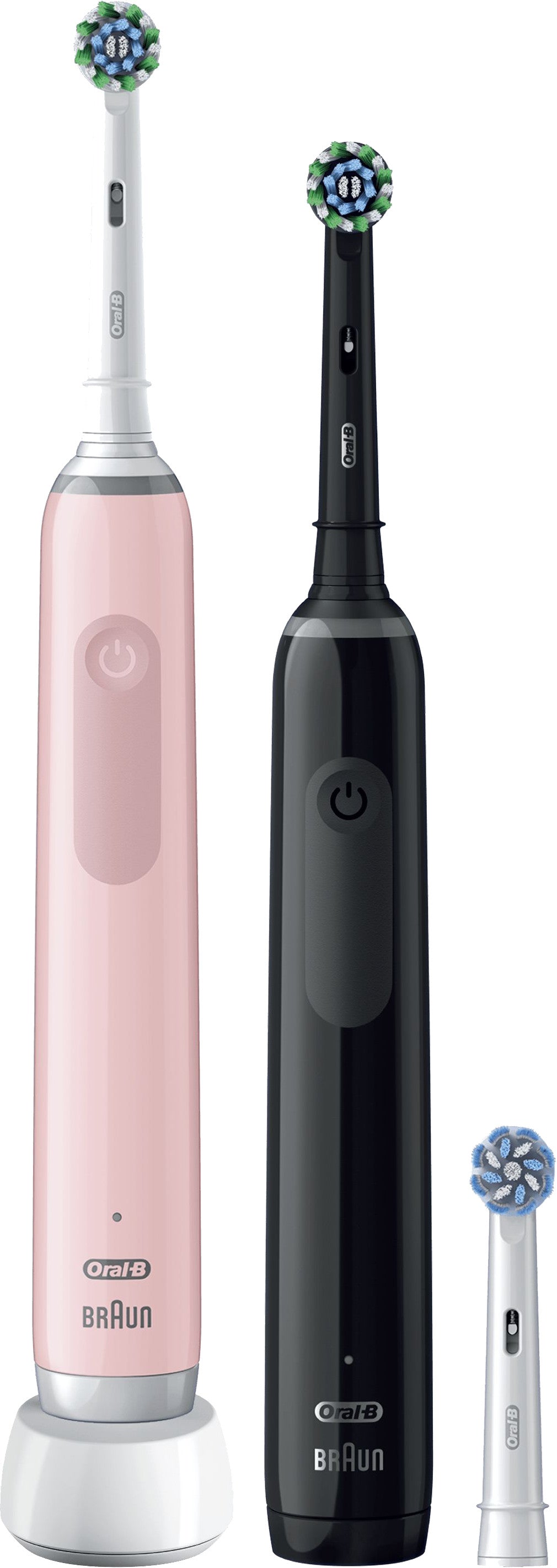 Oral-B Pro Series 3 Electric Toothbrushes - Duo Black/Pink