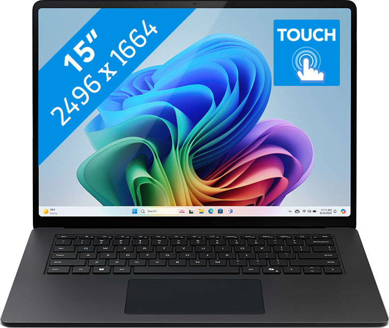 Microsoft Surface Laptop Copilot+ PC Elite X1E-80-100 16GB RAM 512GB SSD Schwarz AZERTY