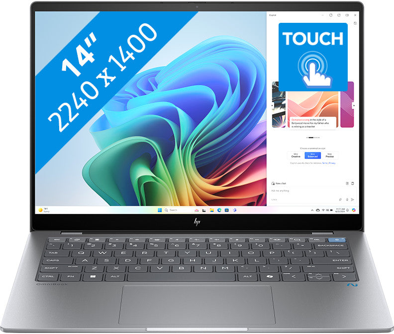 HP OmniBook X 14-fe0100nb AI PC AZERTY