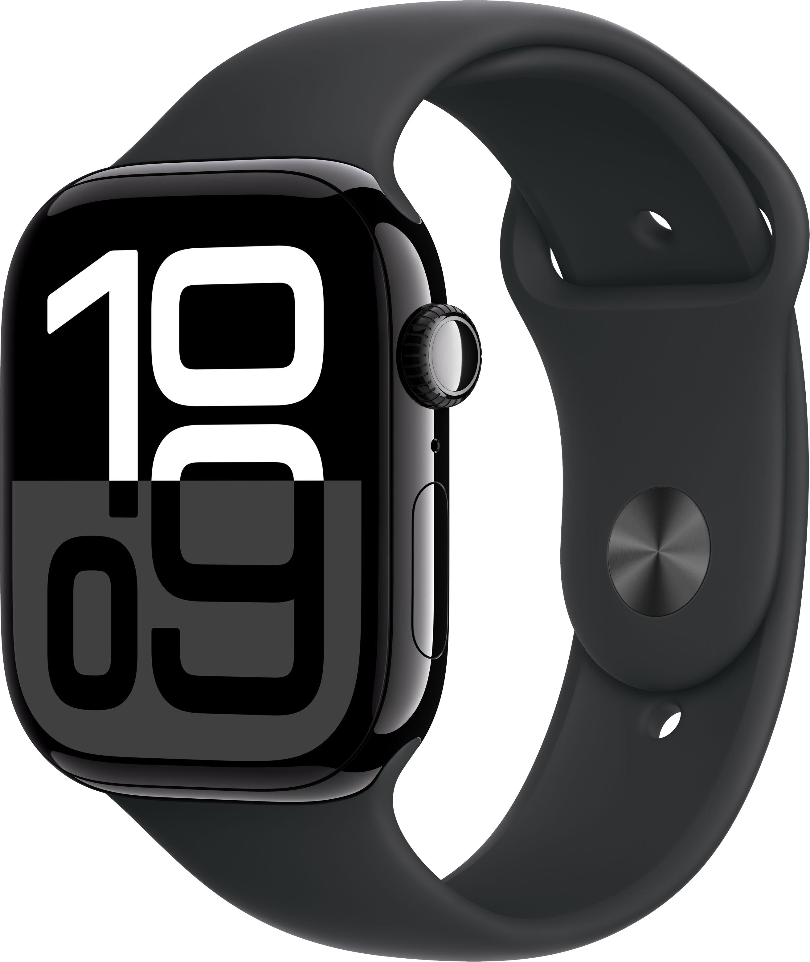 Apple Watch Series 10 4G 46mm Schwarz Sportarmband M/L