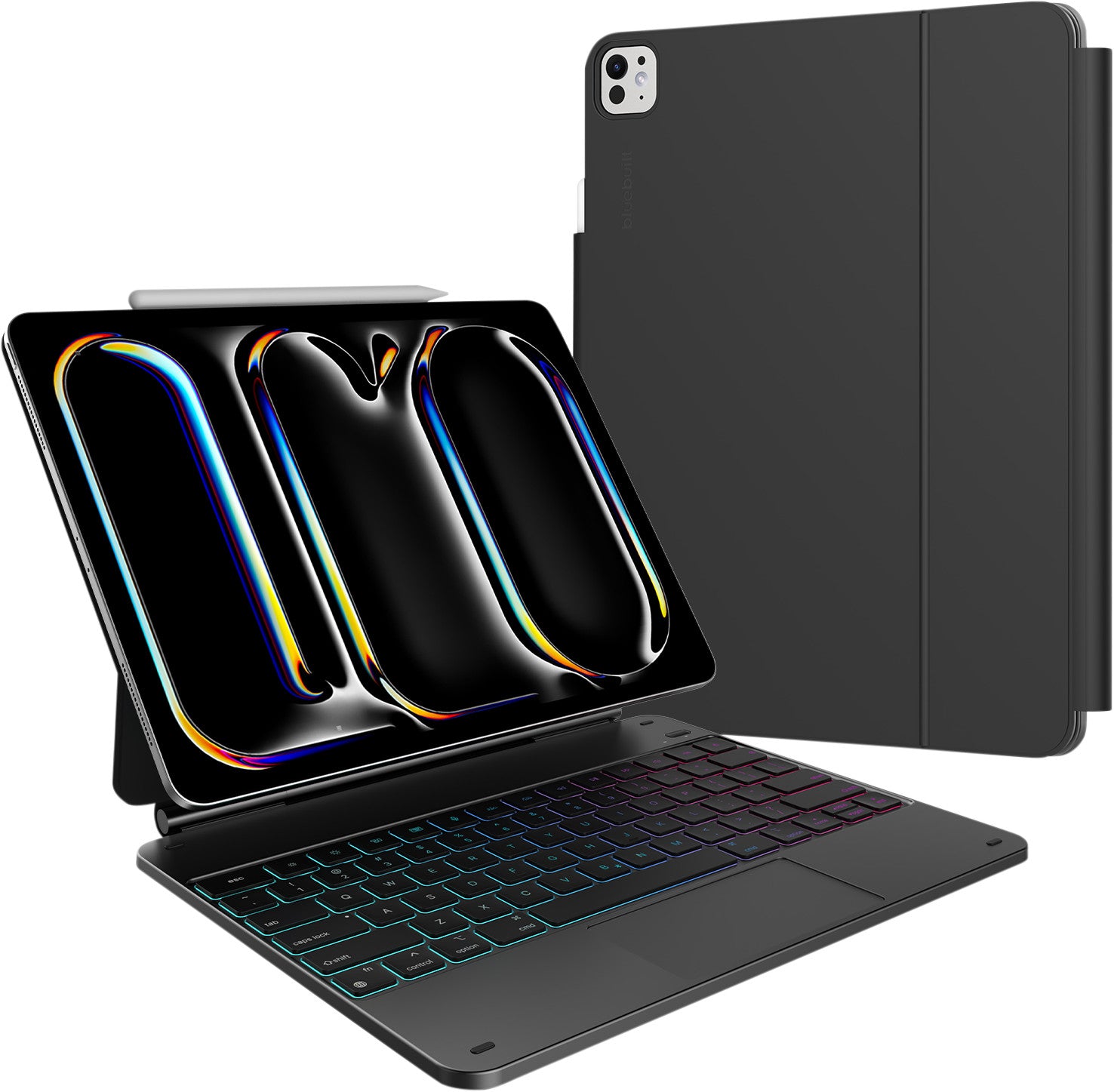 BlueBuilt Apple iPad Pro (2024) 13 inch Toetsenbord Hoes QWERTY Zwart