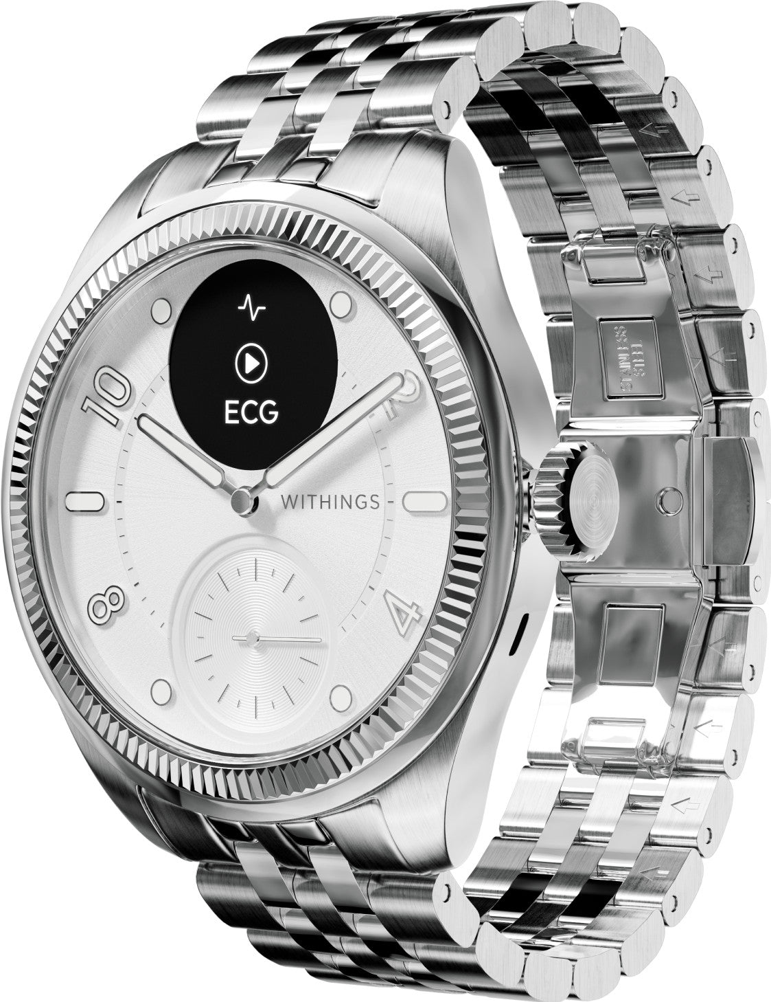 Withings ScanWatch Nova Édition Brillant Titane Argenté