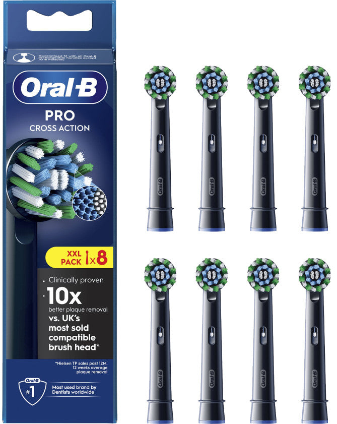 Oral-B Cross Action Black (8 pieces)