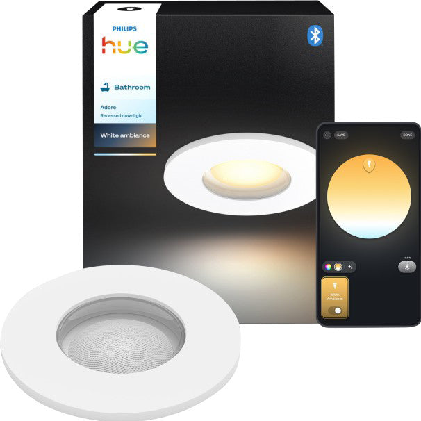Philips Hue Adore bathroom recessed spotlight White Ambiance White