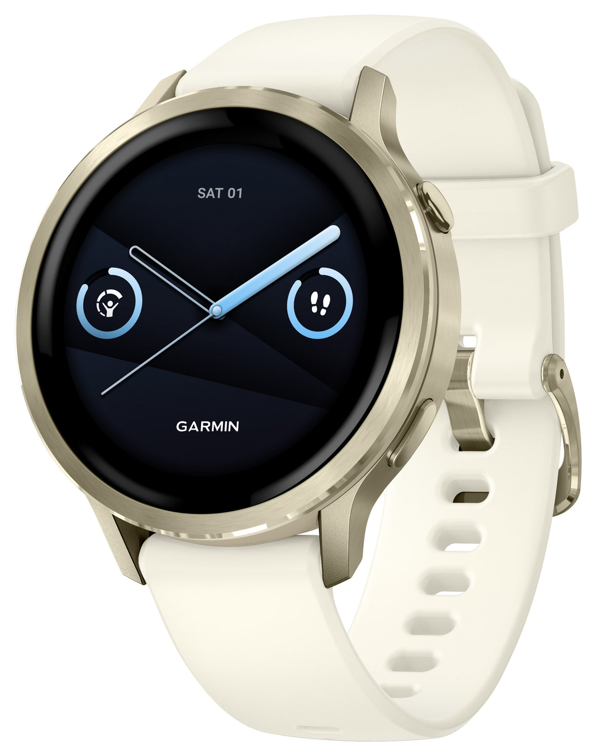 Garmin Venu 4 (41mm), GPS, Wi-Fi, Beige mit Lunar Gold + Bone