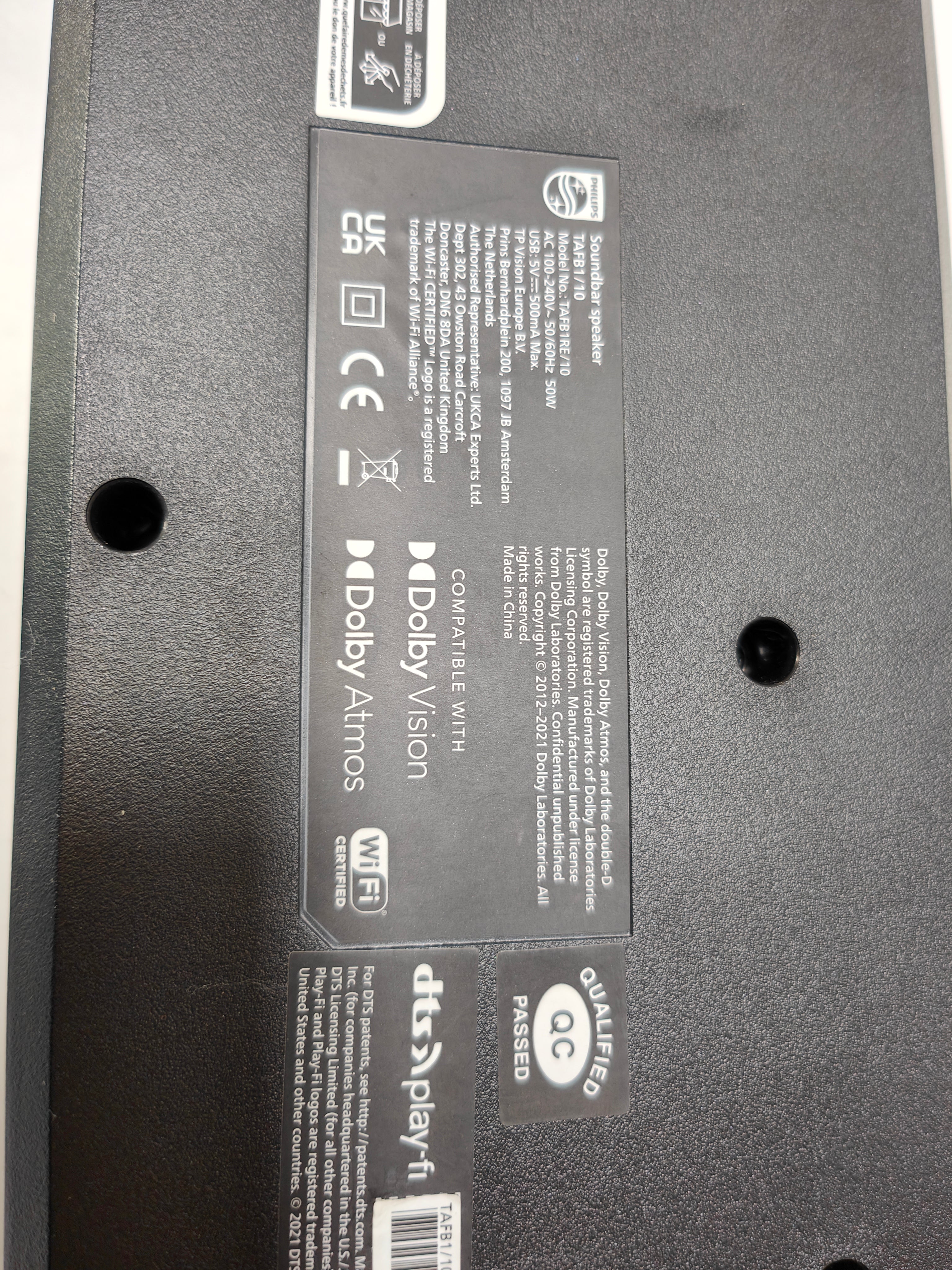 Philips Fidelio FB1 soundbar