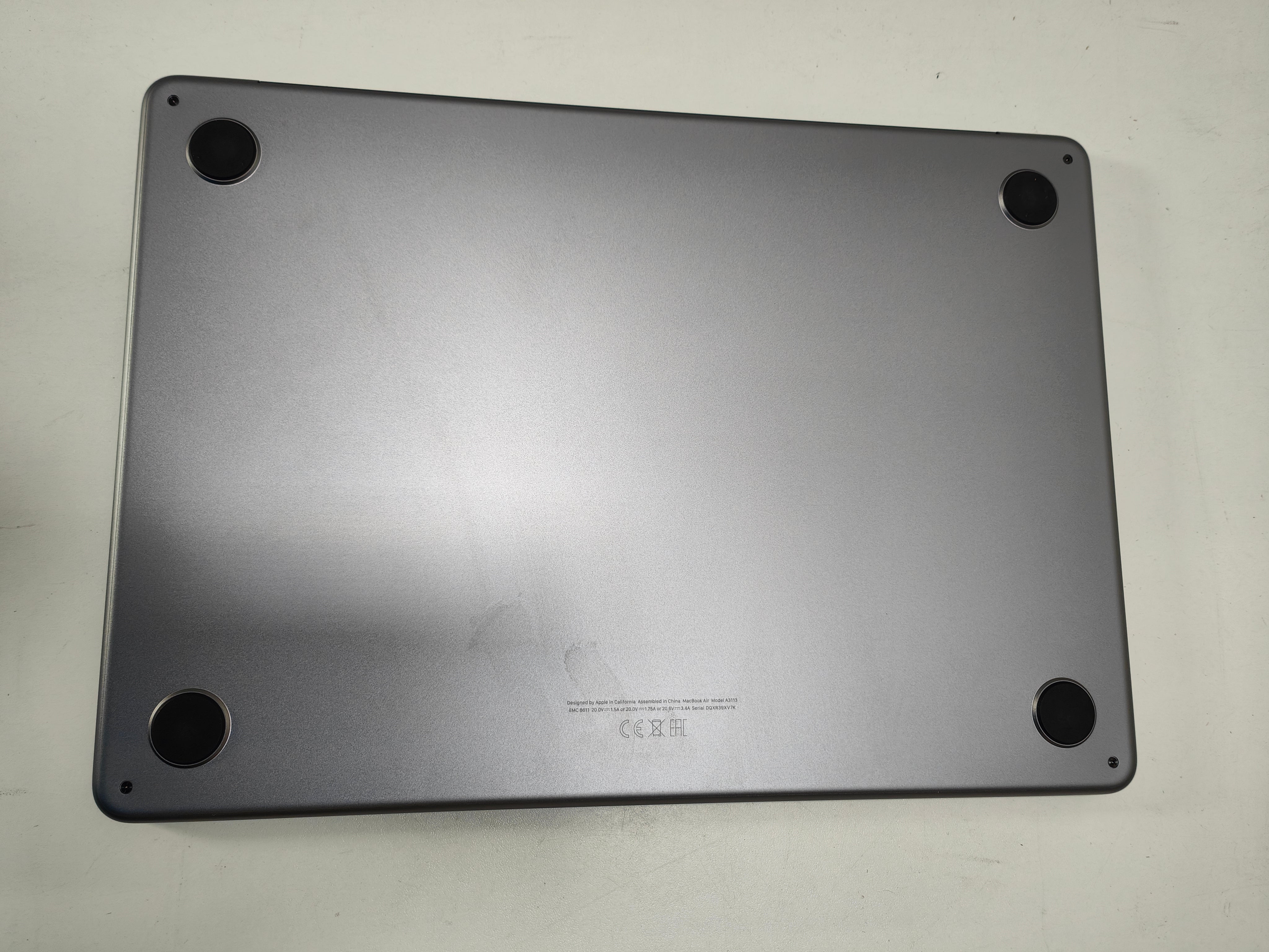 Apple MacBook Air 13" (2024) M3 (8/10) 16GB/256GB Spacegrijs AZERTY