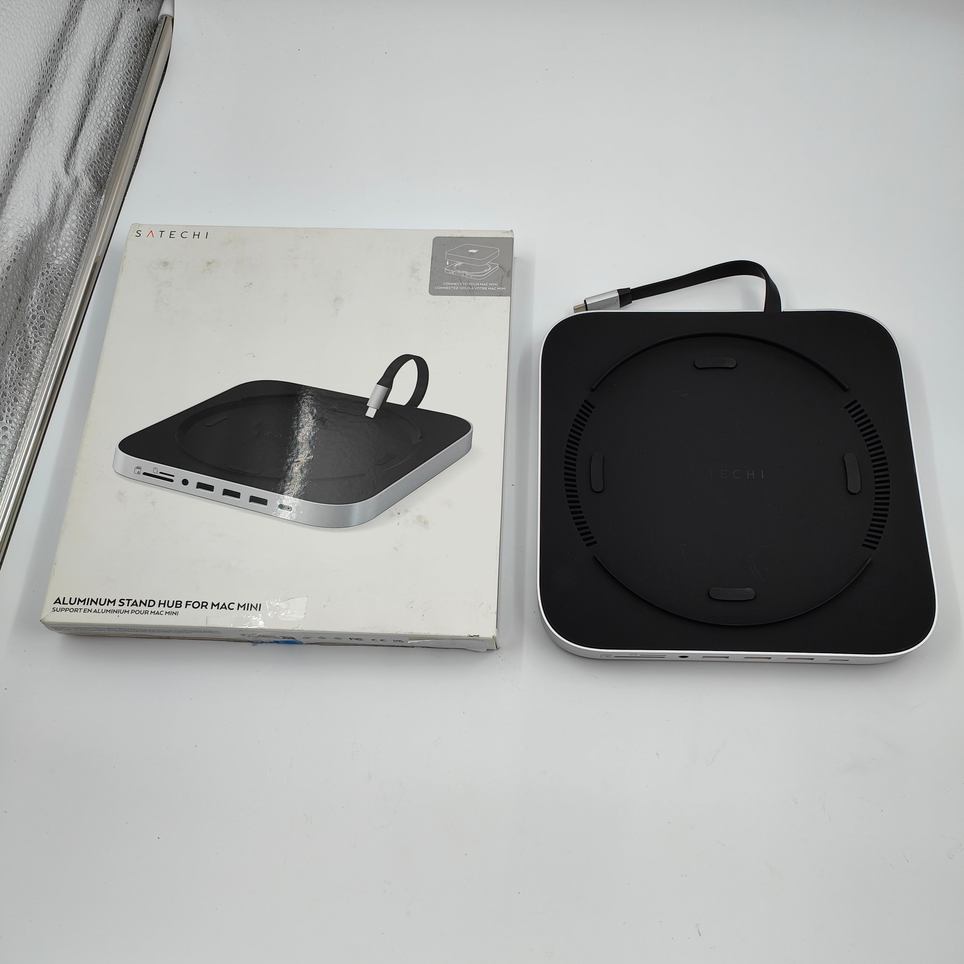 Satechi Aluminium Mac Mini Ständer Hub Silber