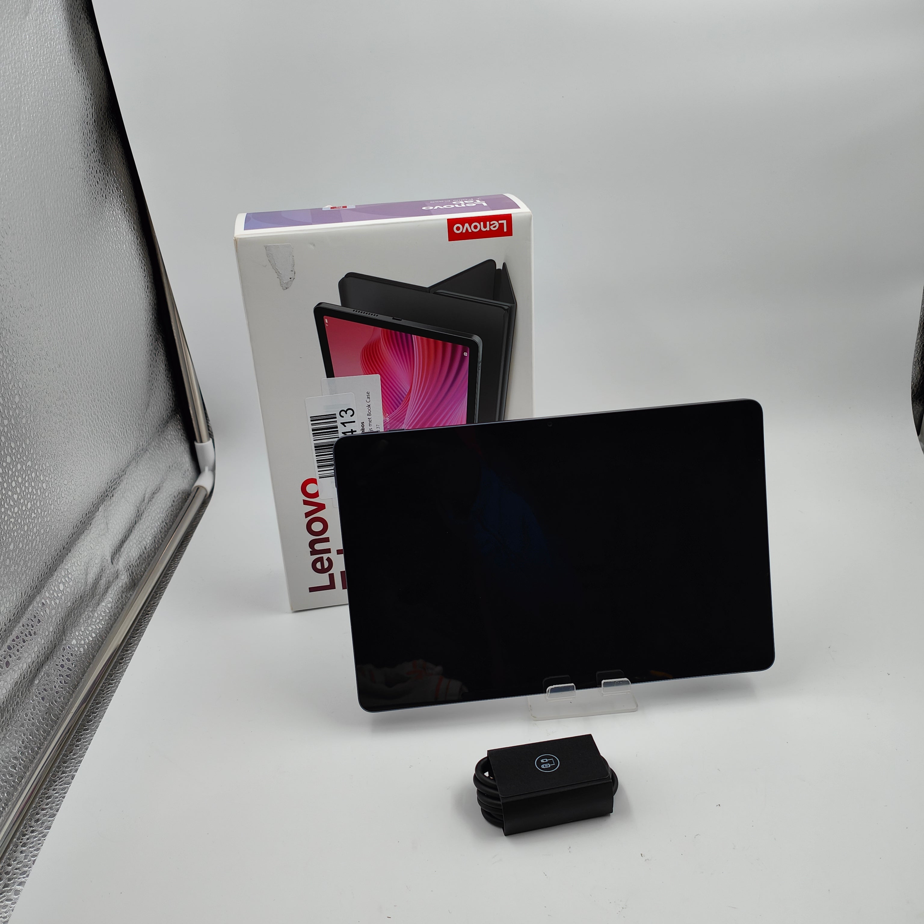Lenovo Tab 64GB Wifi Grijs met Book Case