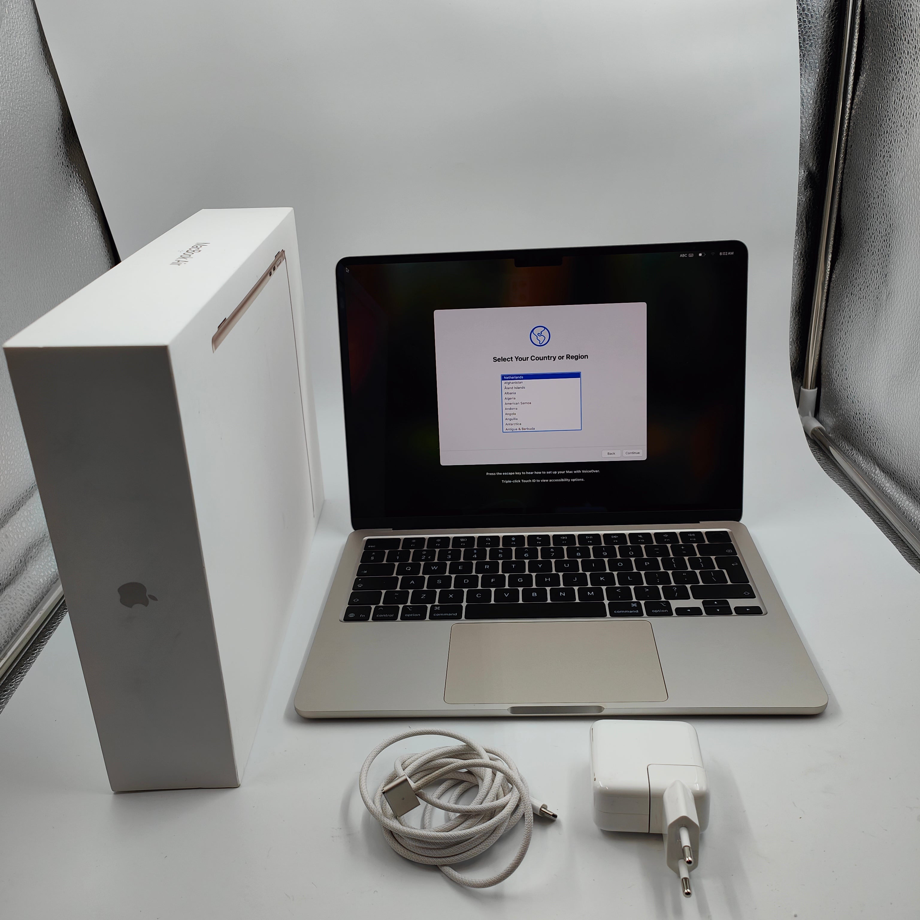 Apple MacBook Air 13 inch (2025) M4 (10 CPU/8 GPU) 16GB/256GB Hemelsblauw QWERTY