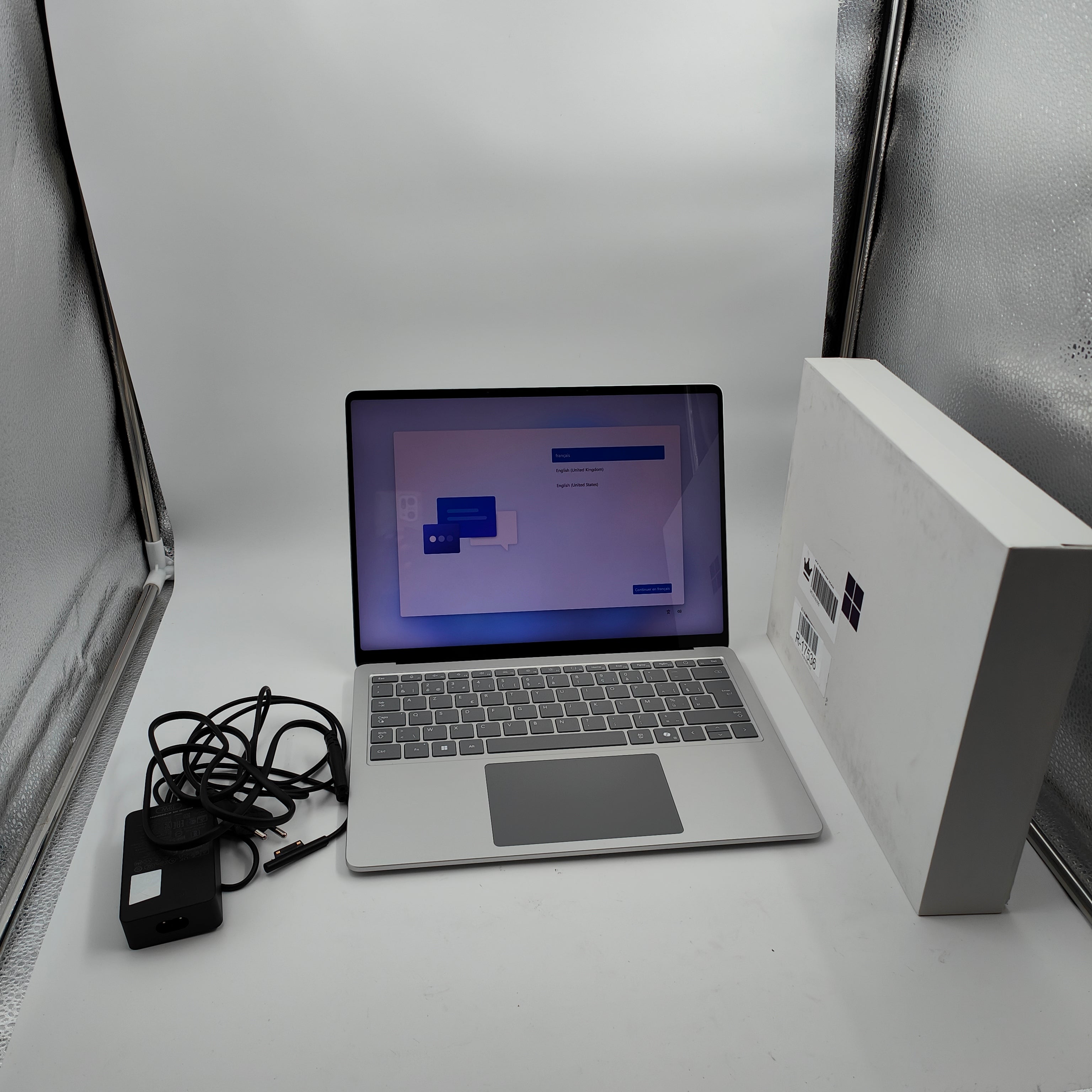 Microsoft Surface Laptop Copilot+ PC 15 Snapdragon X Elite / 16GB / 256GB Platin AZERTY