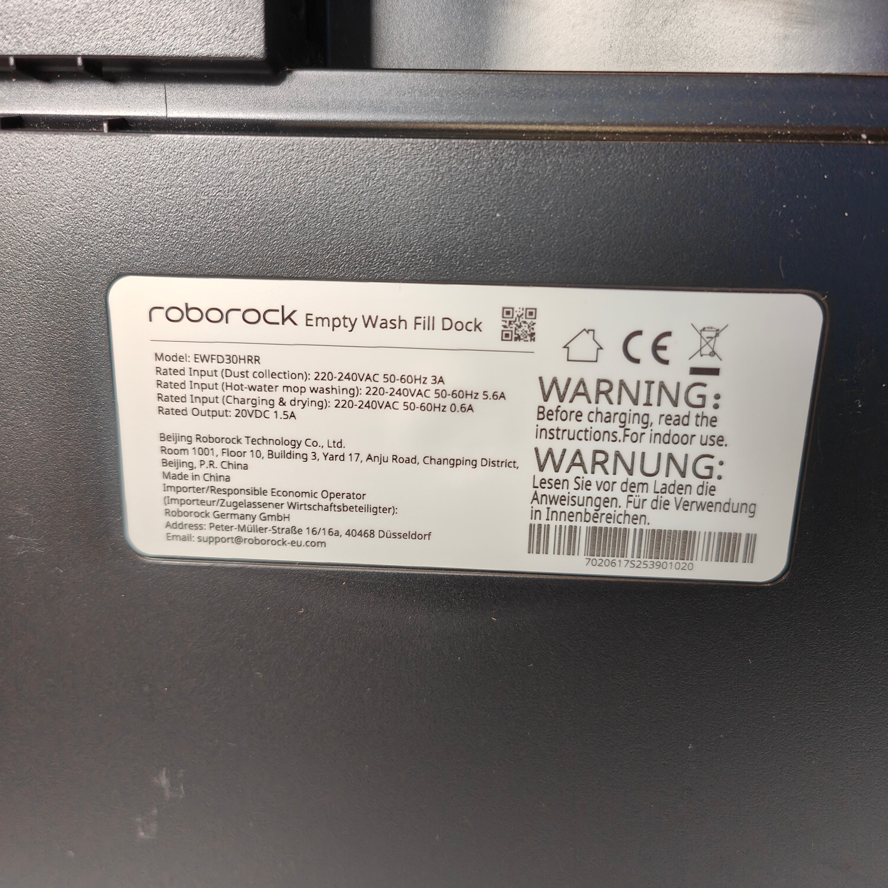 Roborock Qrevo Edge 5V1 Schwarz