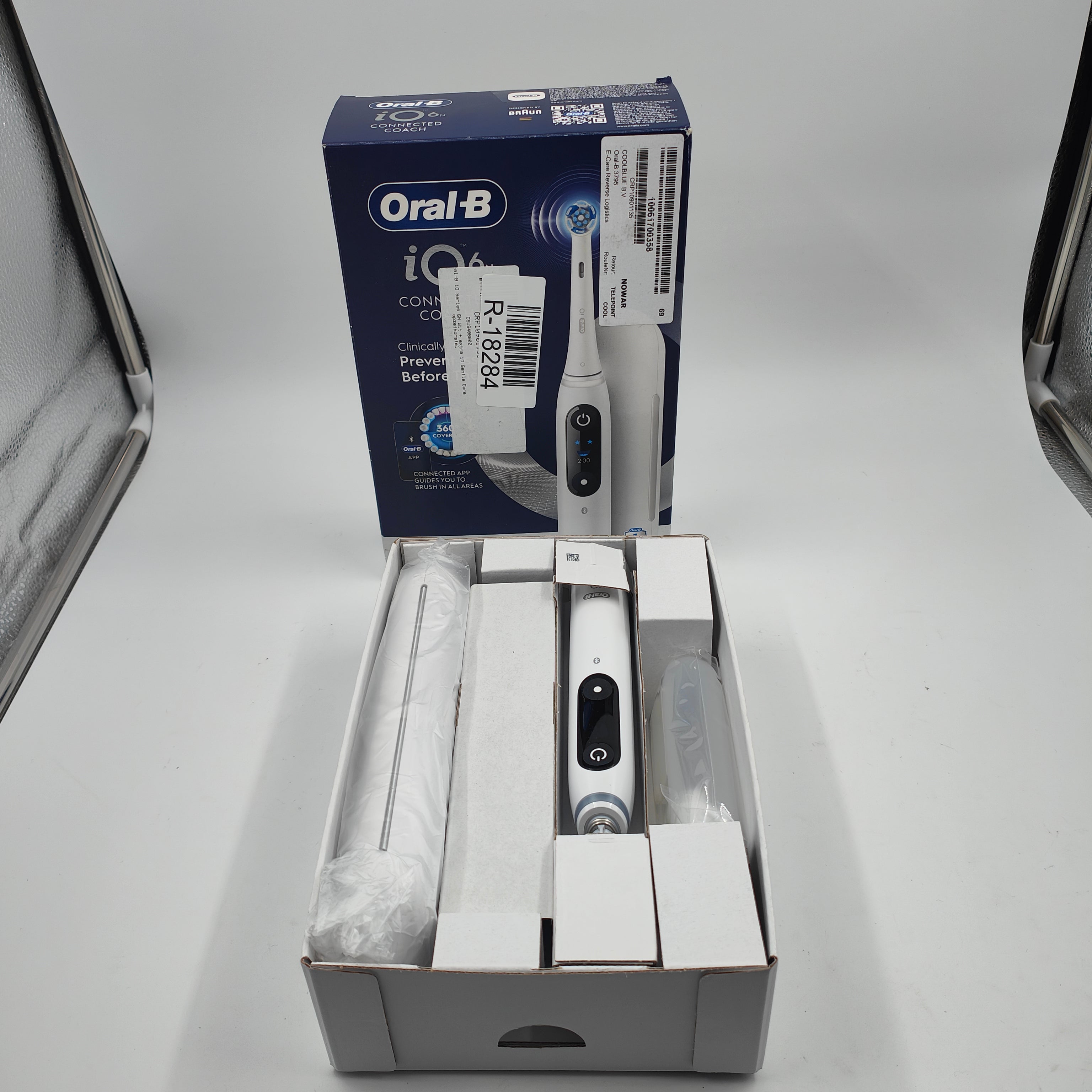 Oral-B iO Series 6N Wit + extra iO Gentle Care opzetborstel