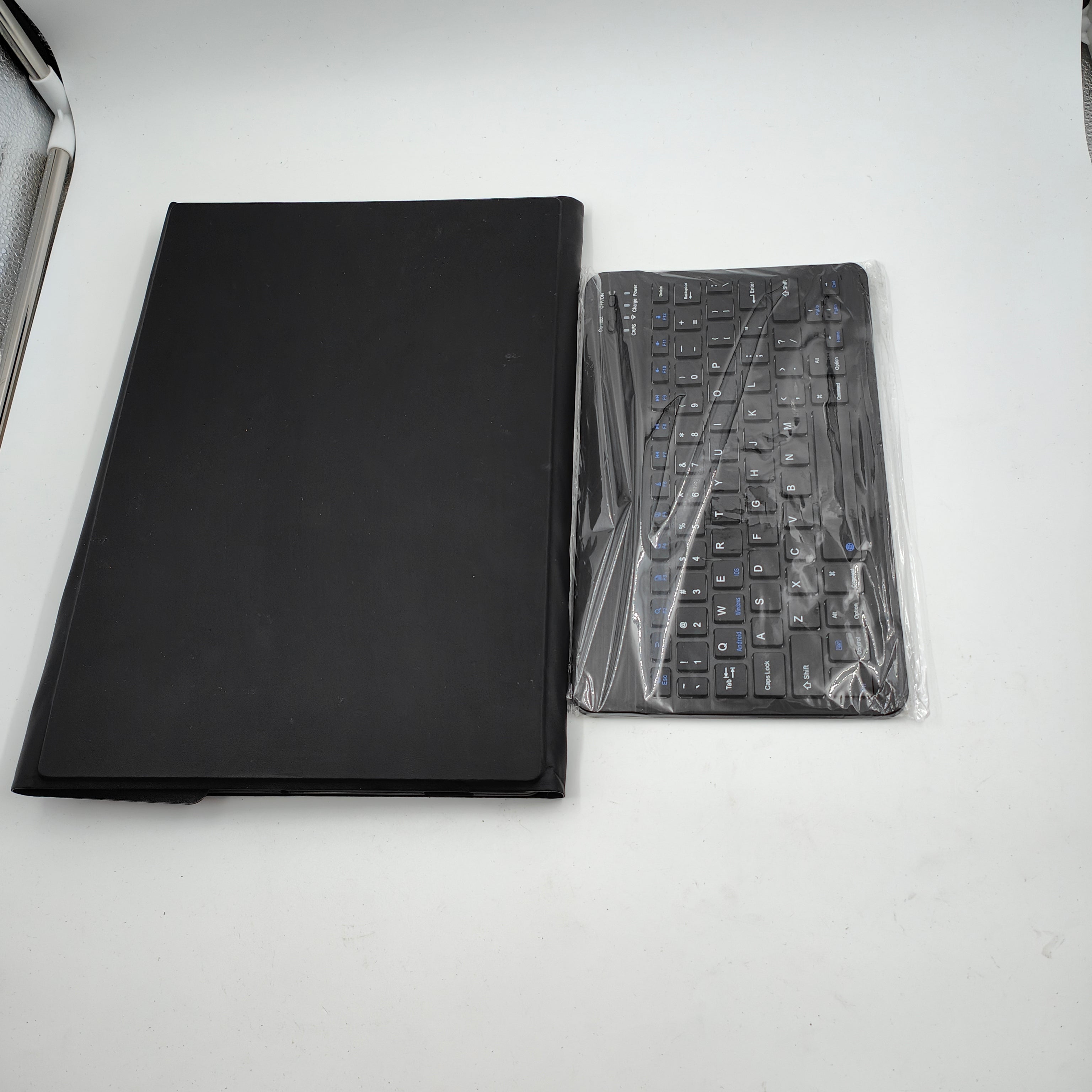 Just in case Premium Samsung Galaxy Tab S10 Ultra / S9 Ultra Toetsenbord Hoes QWERTY Zwart