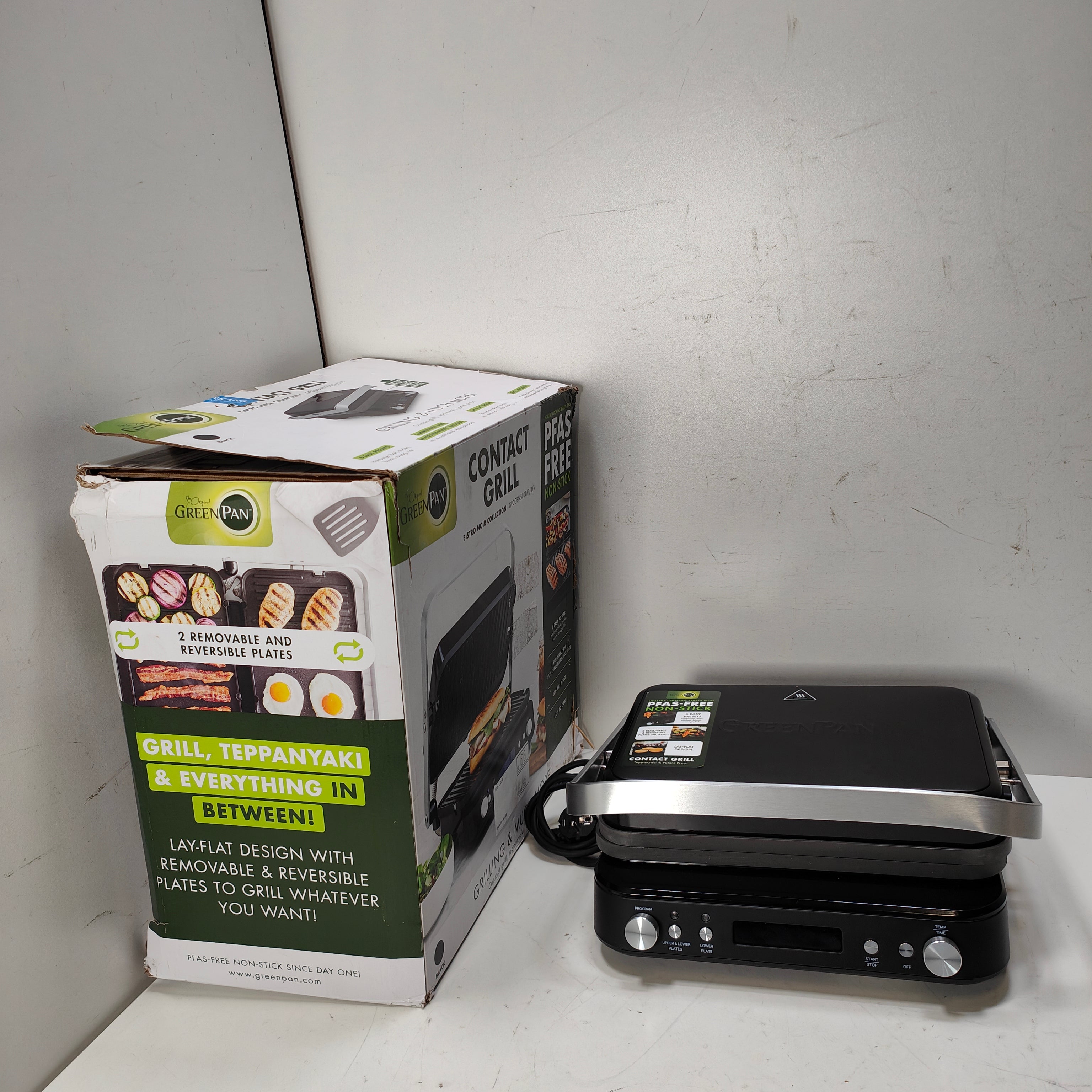 GreenPan Elite Kontaktgrill Schwarz