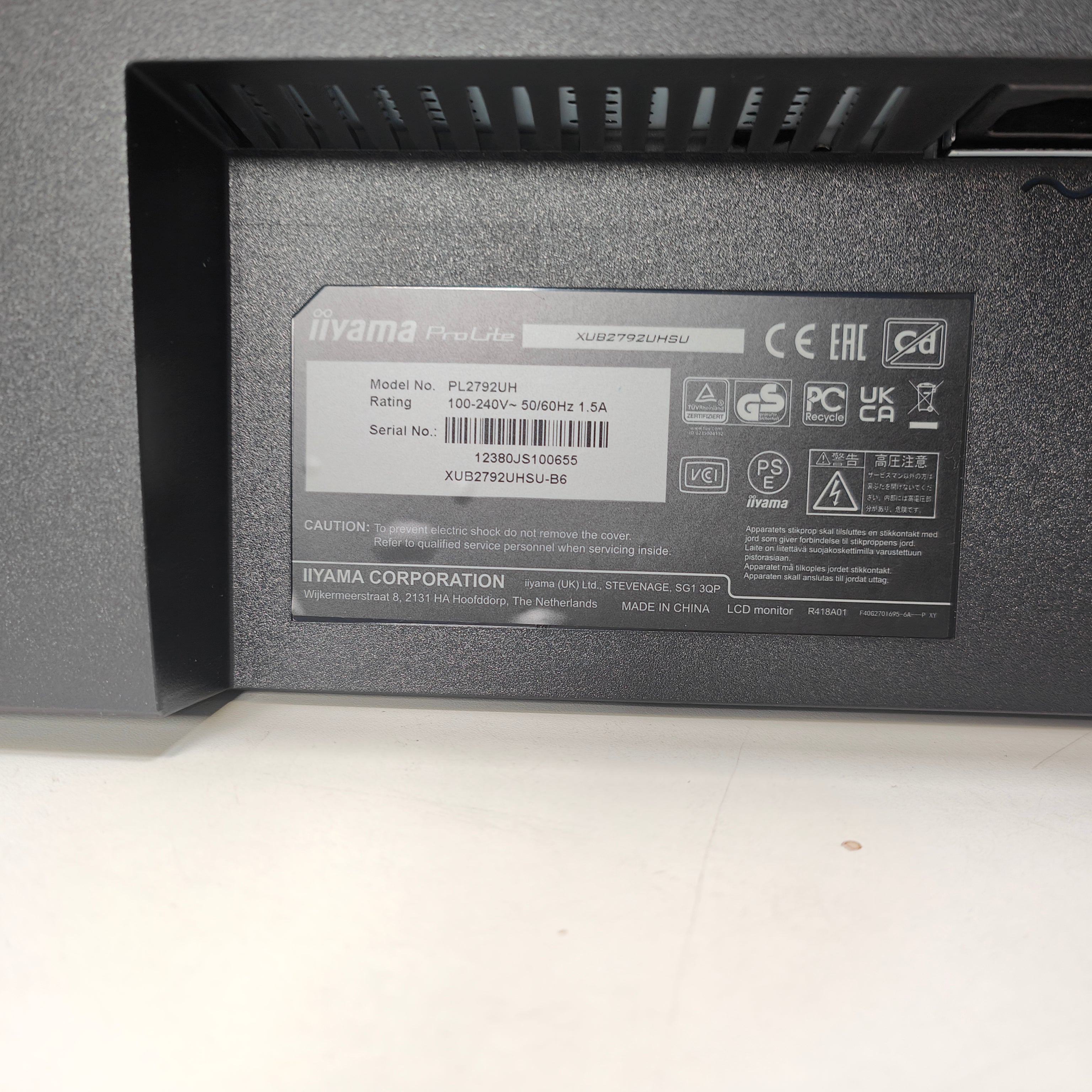 iiyama PROLITE XUB2792UHSU-B6