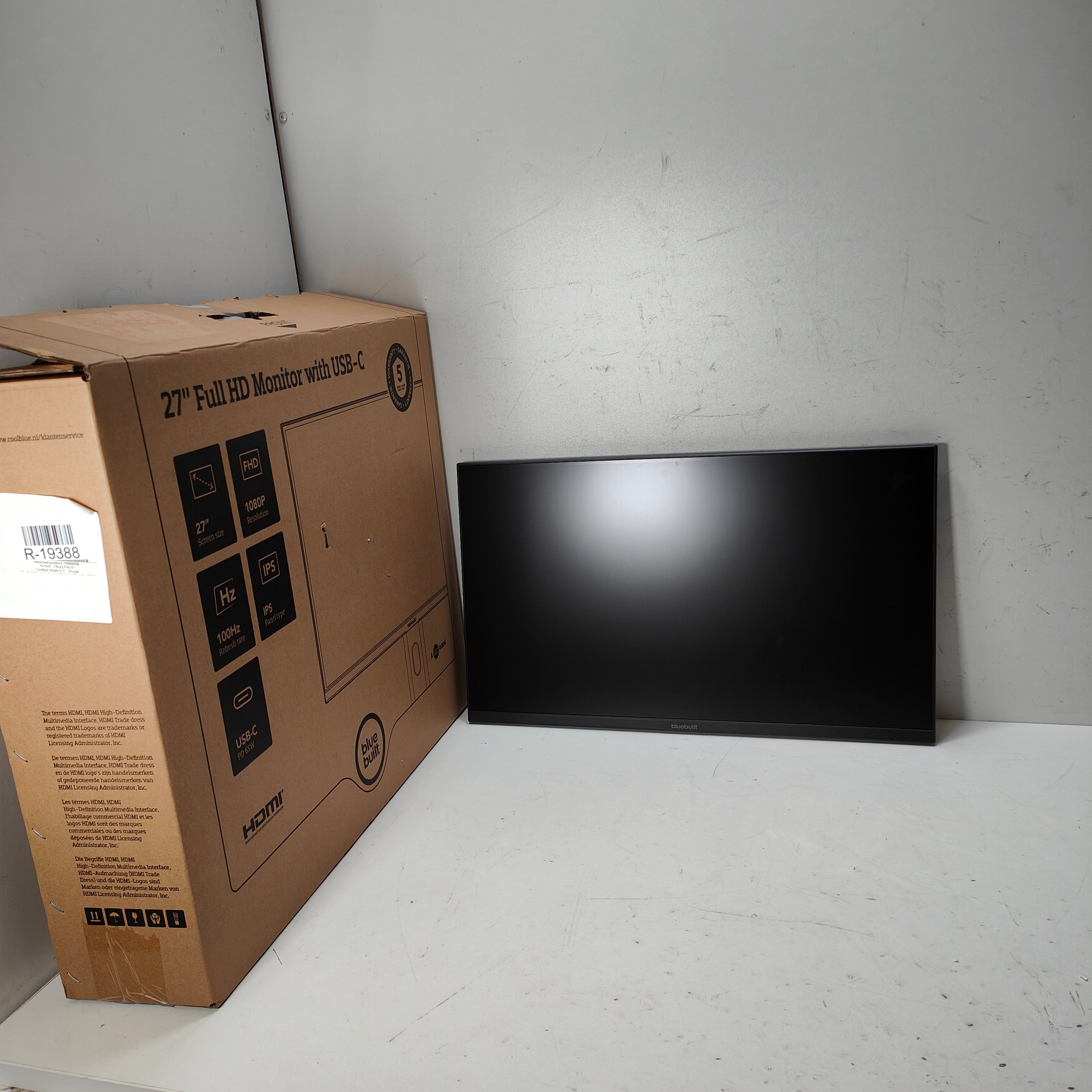 BlueBuilt BlueBuilt 27 inch Full HD 100Hz Monitor with USB-C