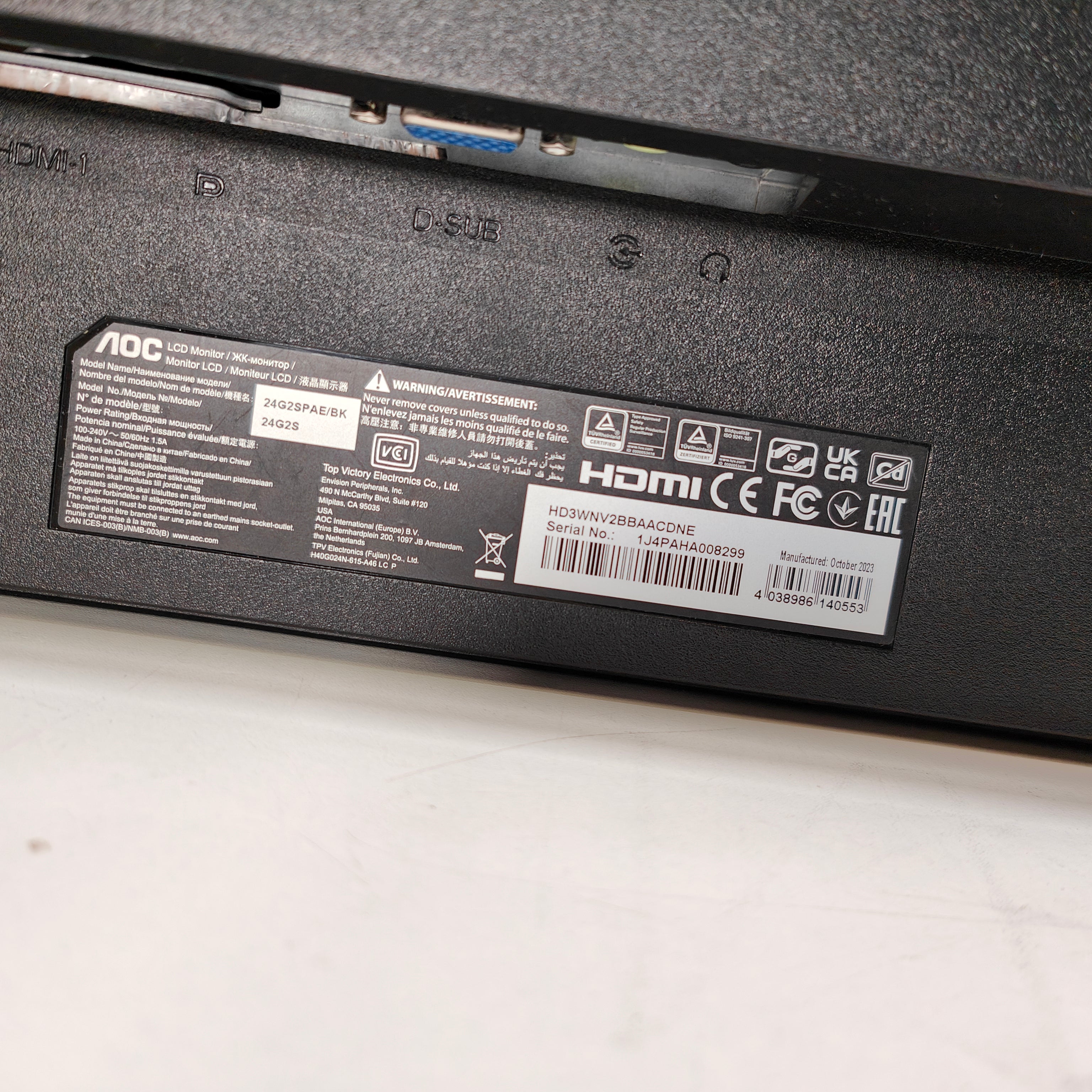 AOC 24G2SPAE/BK
