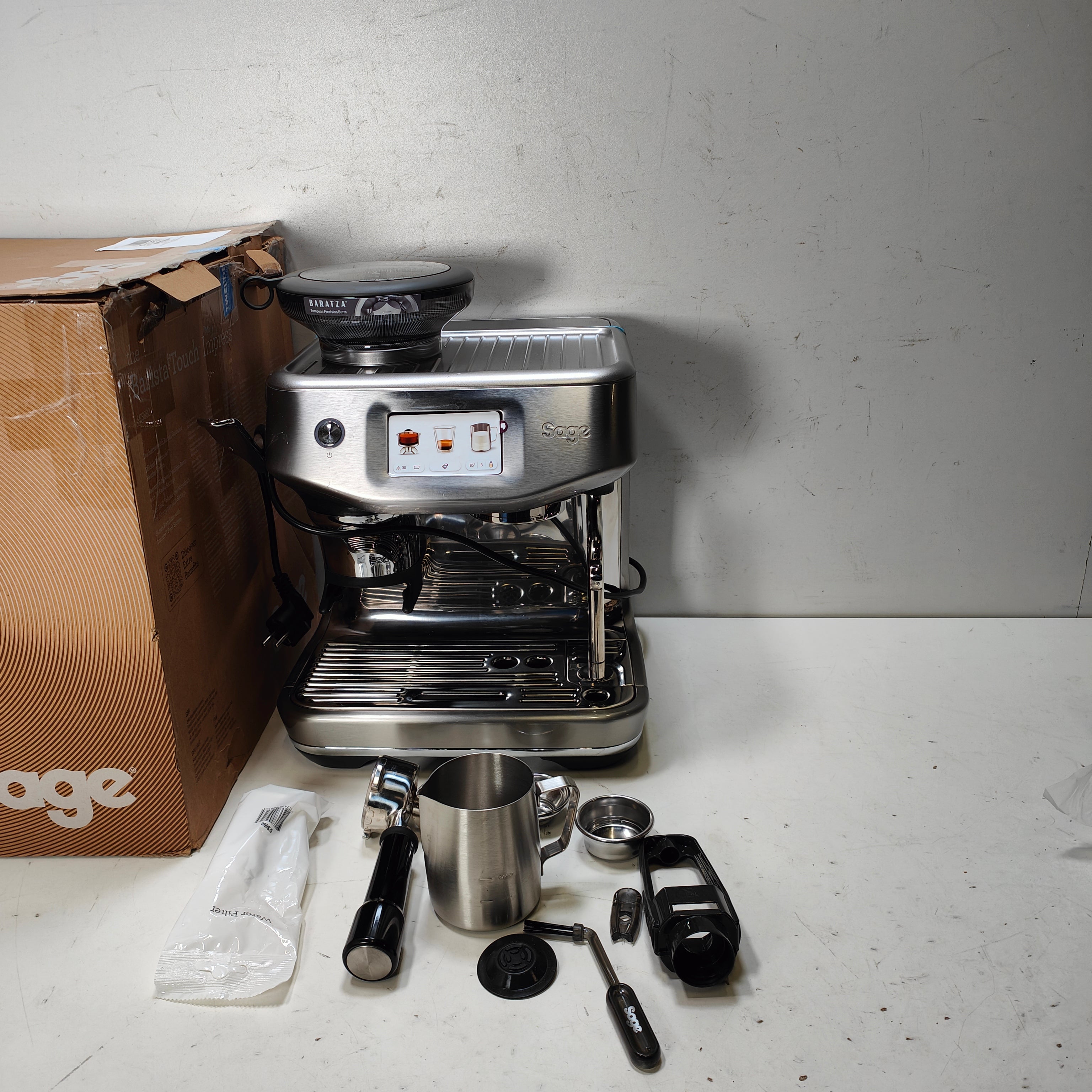 Sage Barista Touch Impress Cold Brushed Stainless Steel