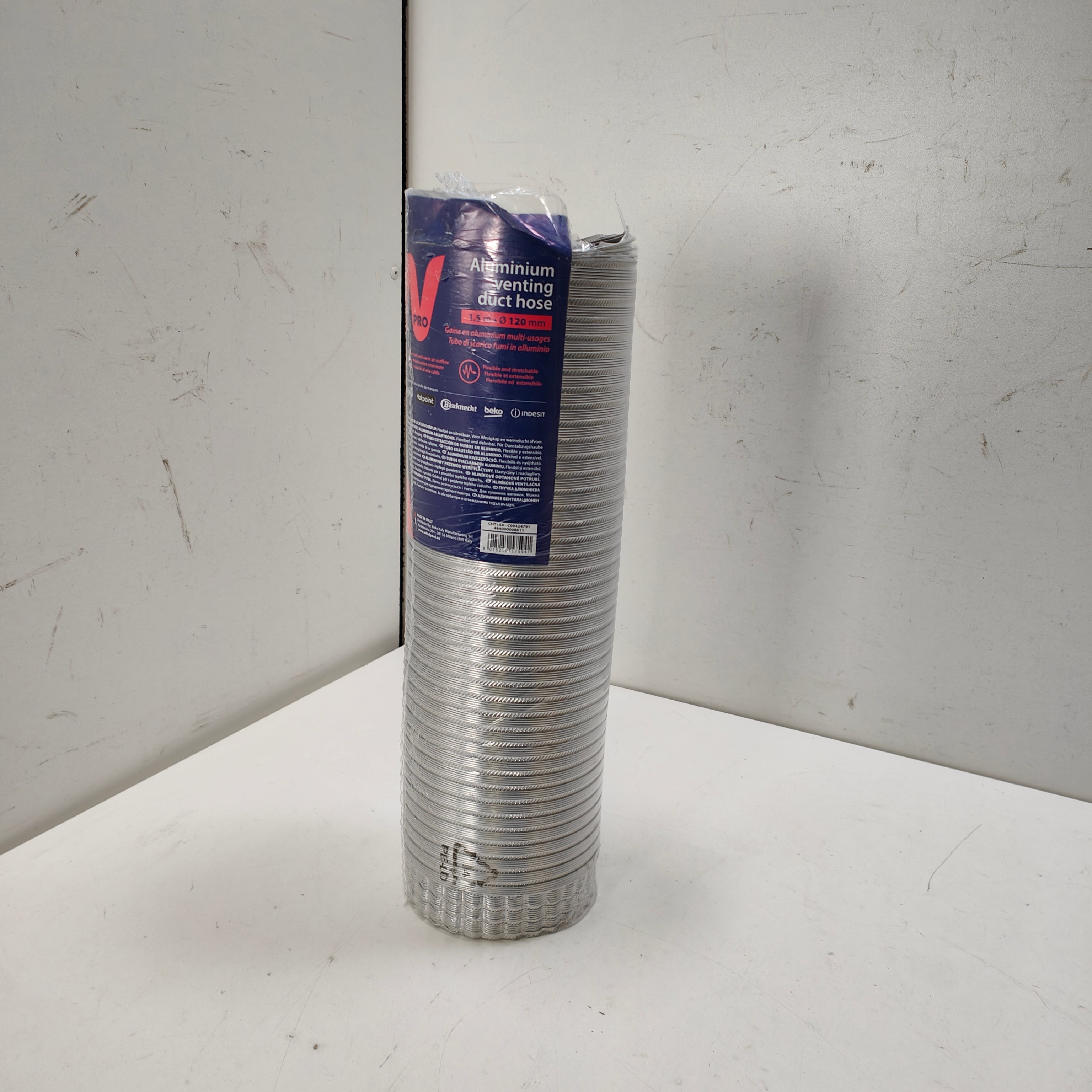 Wpro tuyau d’évacuation d’air Ø120 mm x 1,5 m