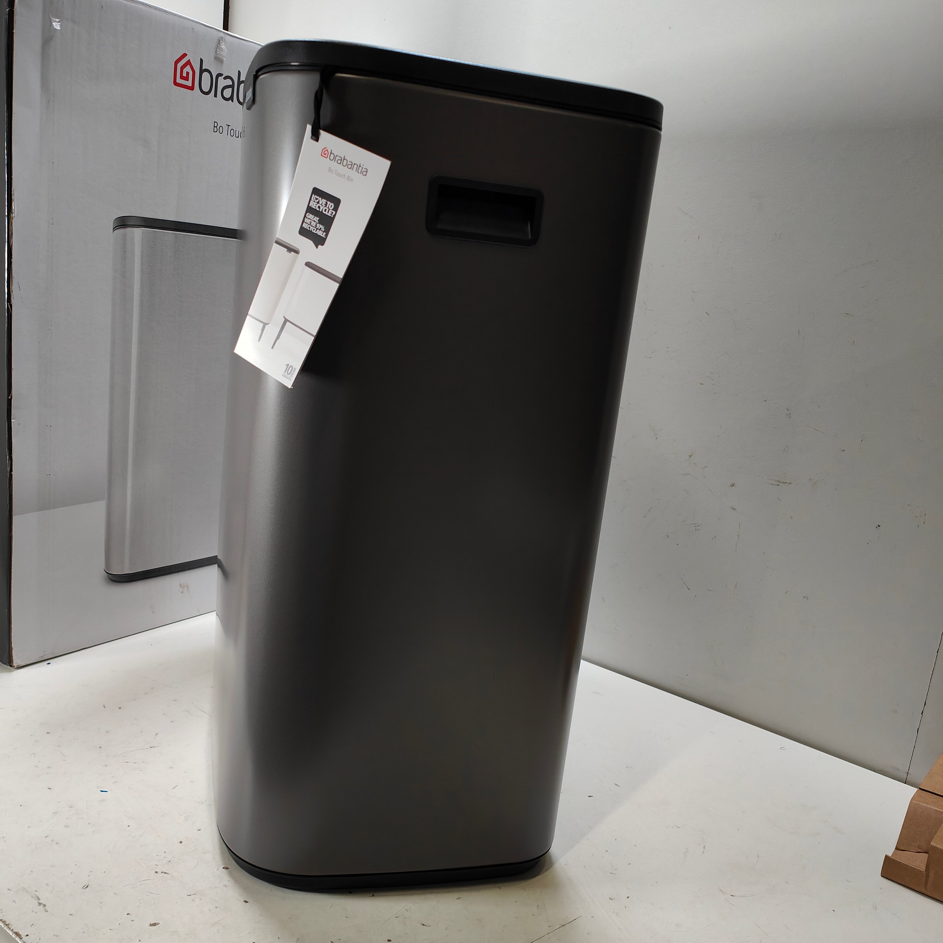 Brabantia Bo Touch Bin 2 x 30 Liter Platinum