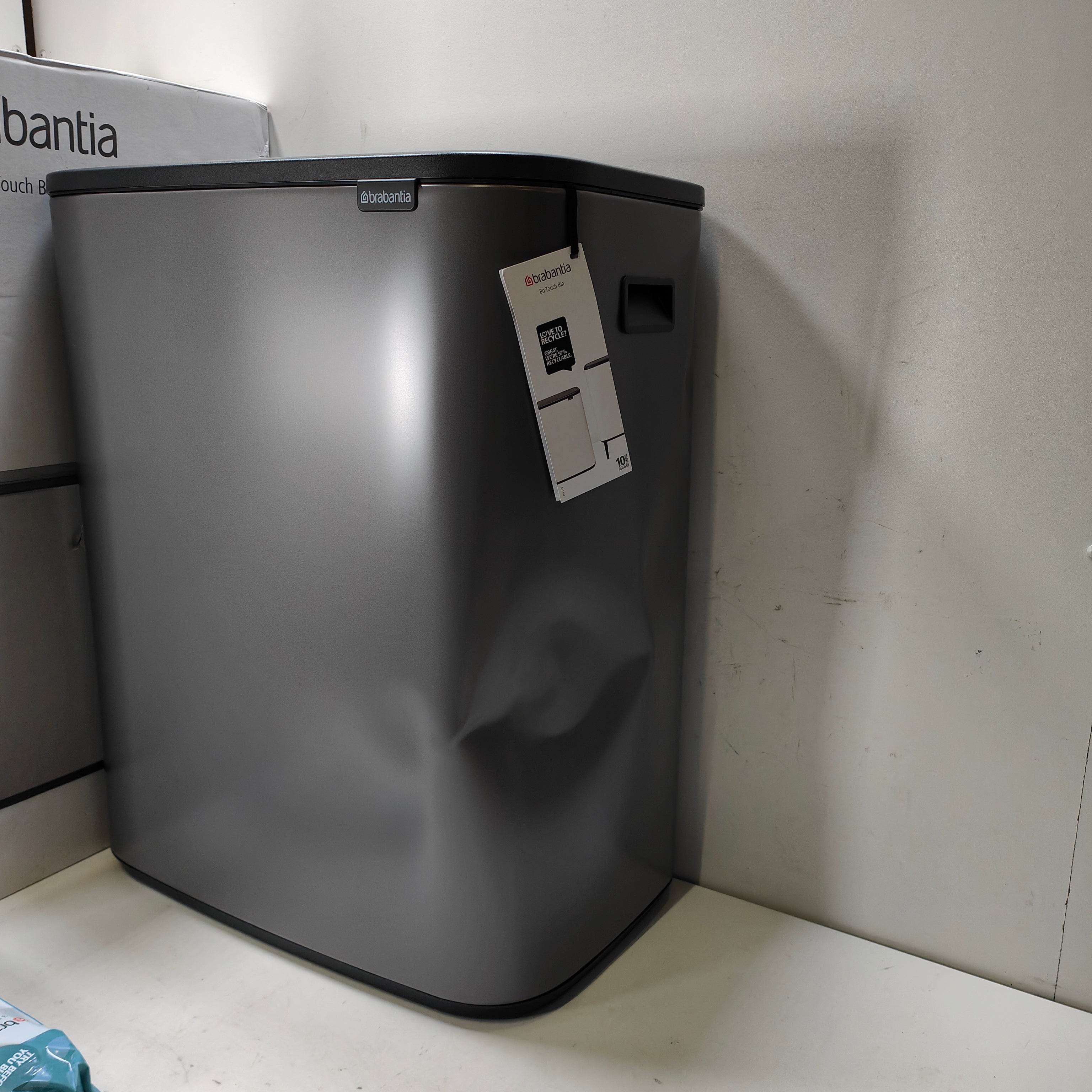 Brabantia Bo Touch Bin 2 x 30 Liter Platinum