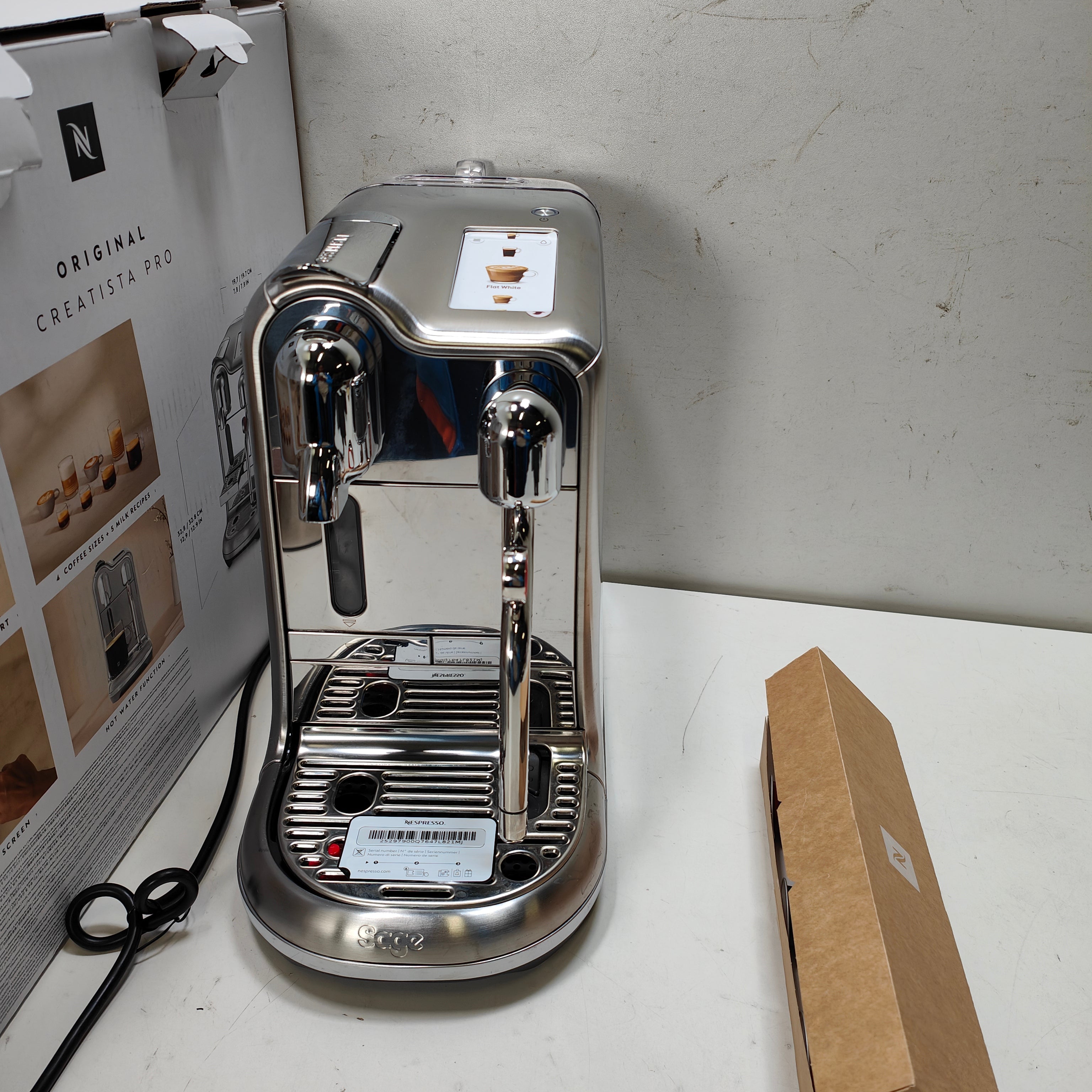 Sage Nespresso Creatista Pro SNE900BSS Acier inoxydable (NL)