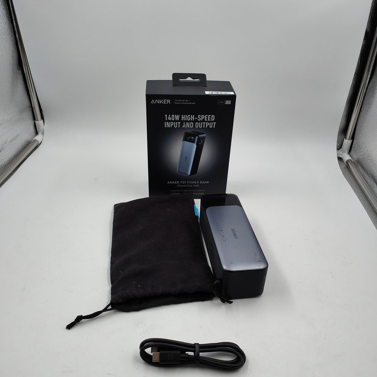 Batterie externe Anker PowerCore 737, 24 000 mAh, puissance de 140 W