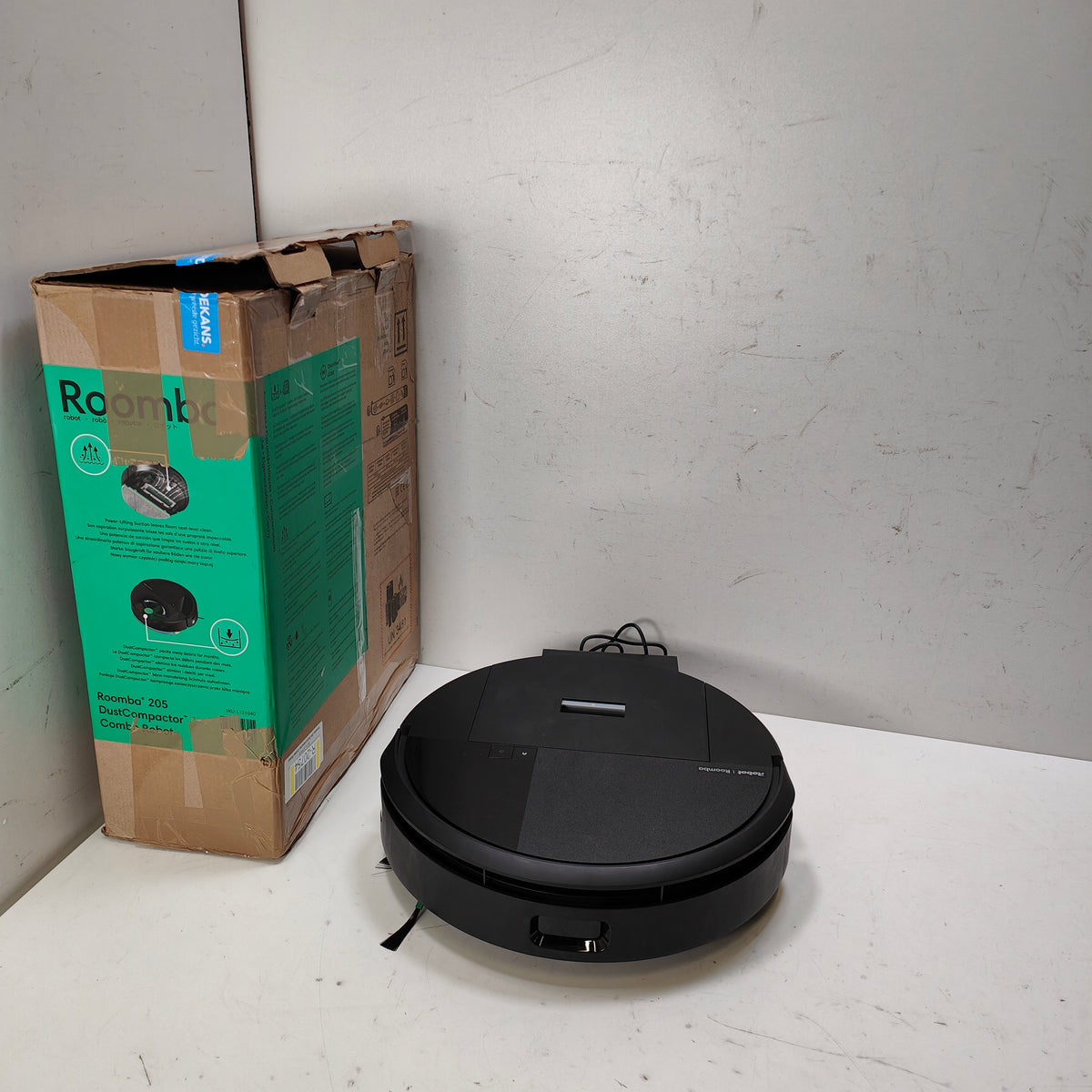 iRobot Roomba 205 Dustcompactor Combo Robot - zwart