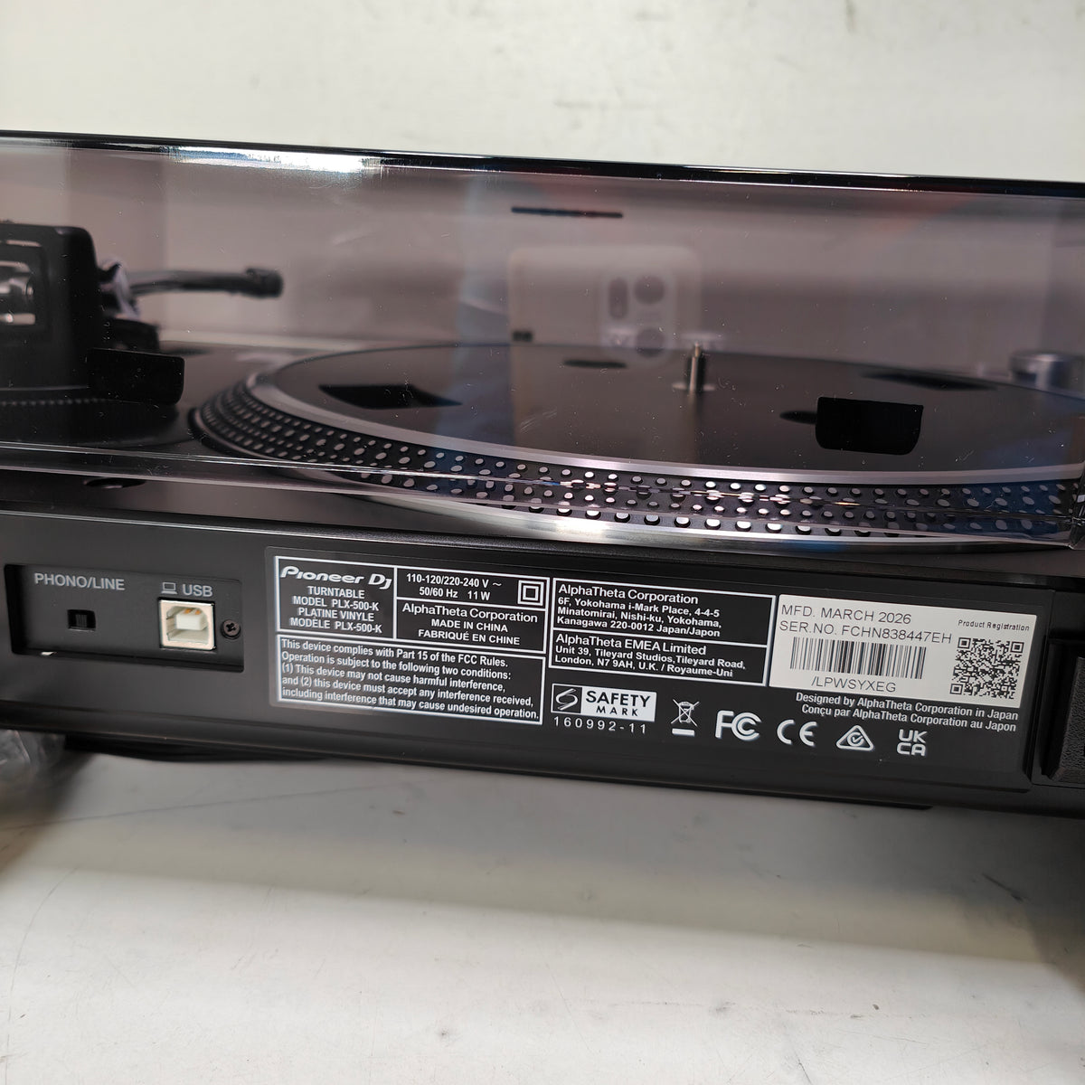 Pioneer PLX-500 Zwart