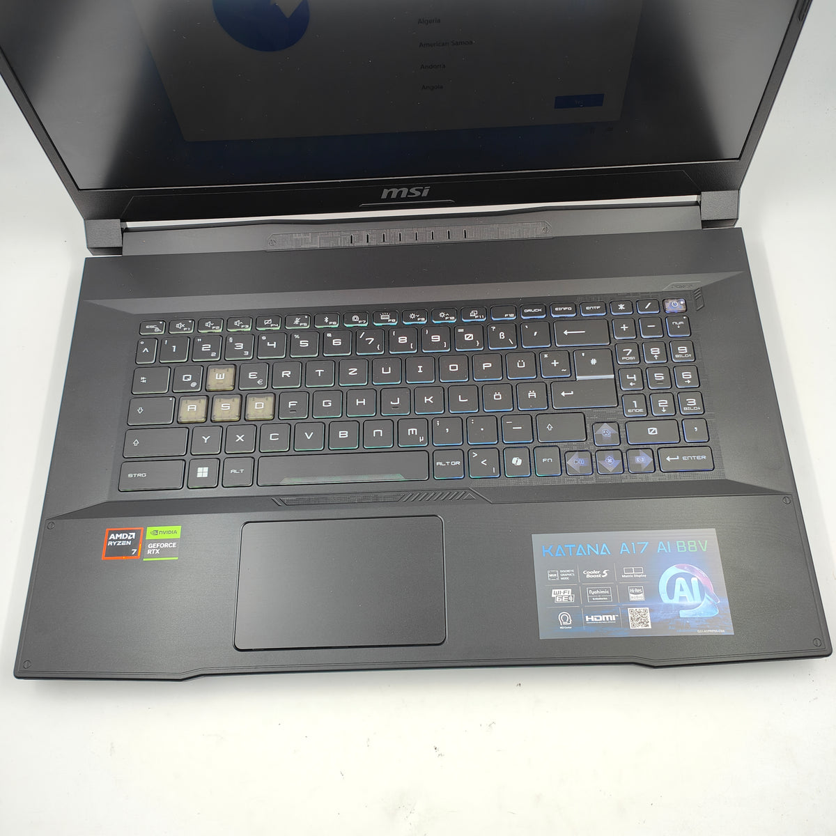 MSI Katana A17 AI B8VF-866 QWERTZ
