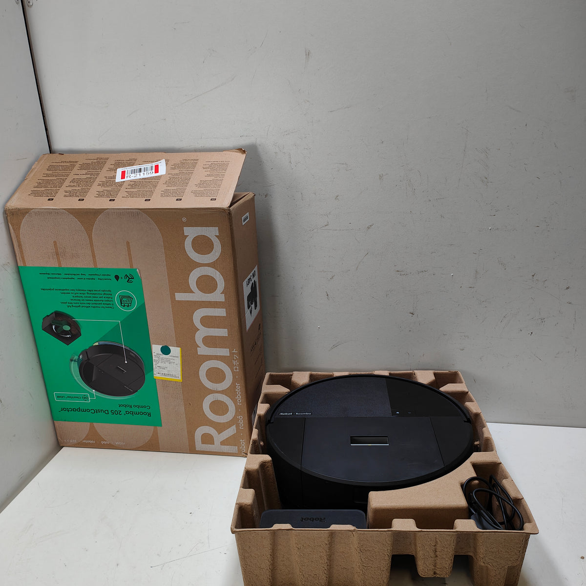iRobot Roomba 205 Dustcompactor Combo Robot - zwart