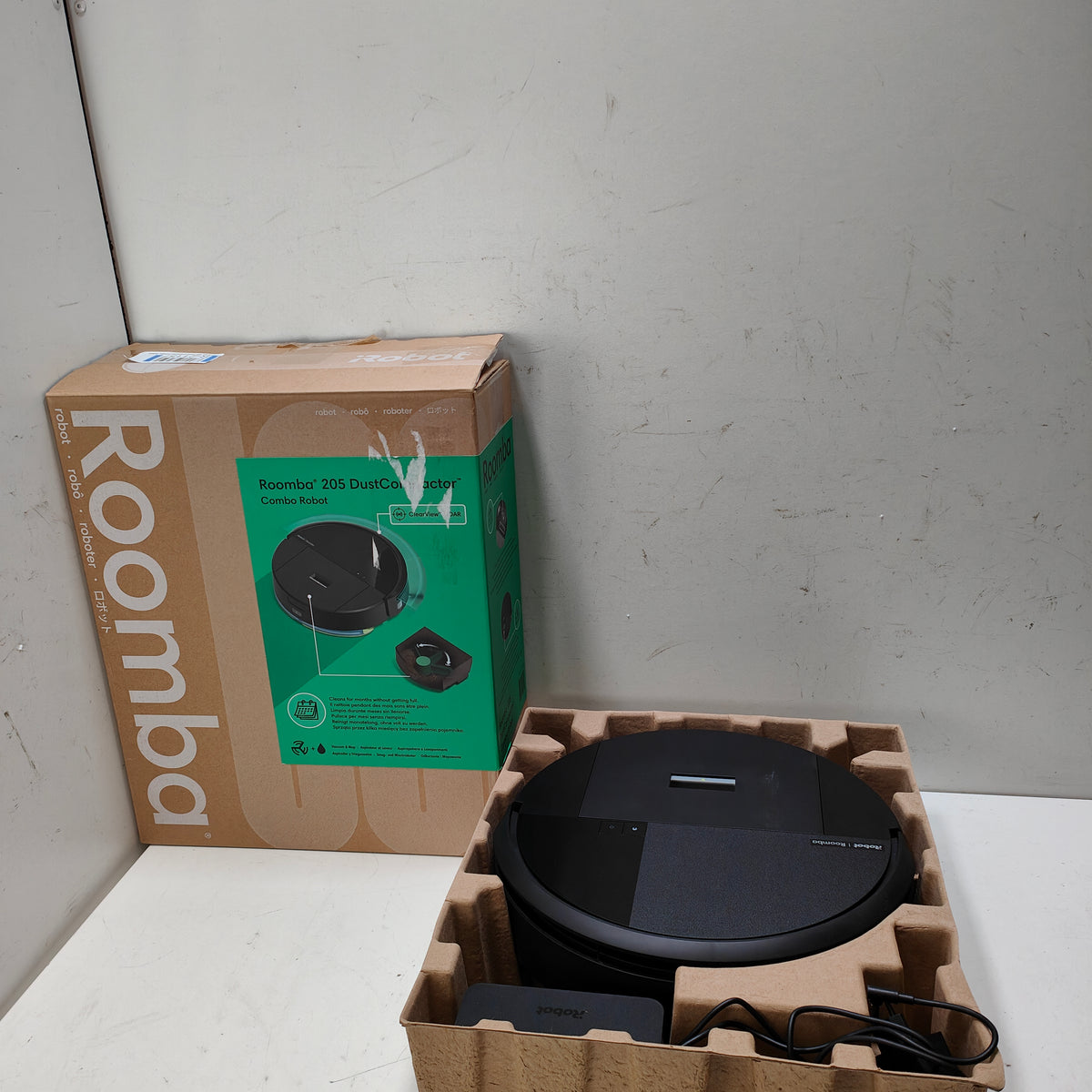 iRobot Roomba 205 Dustcompactor Combo Robot - zwart