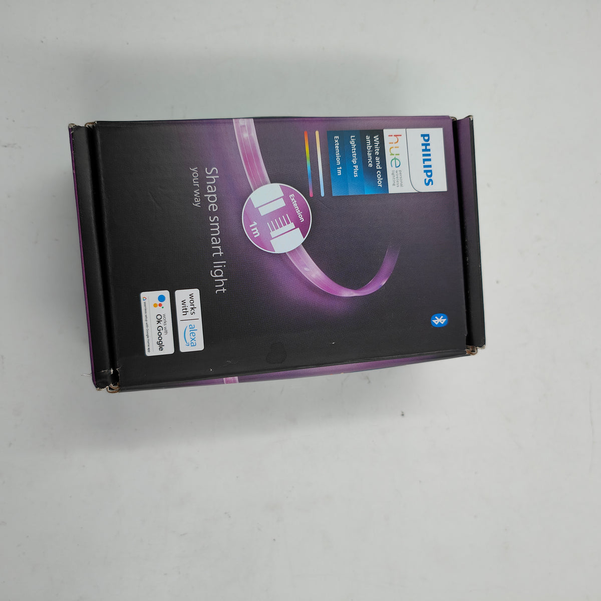 Bandeau lumineux Philips Hue lightstrip plus White & Color Bluetooth 1m - éteint
