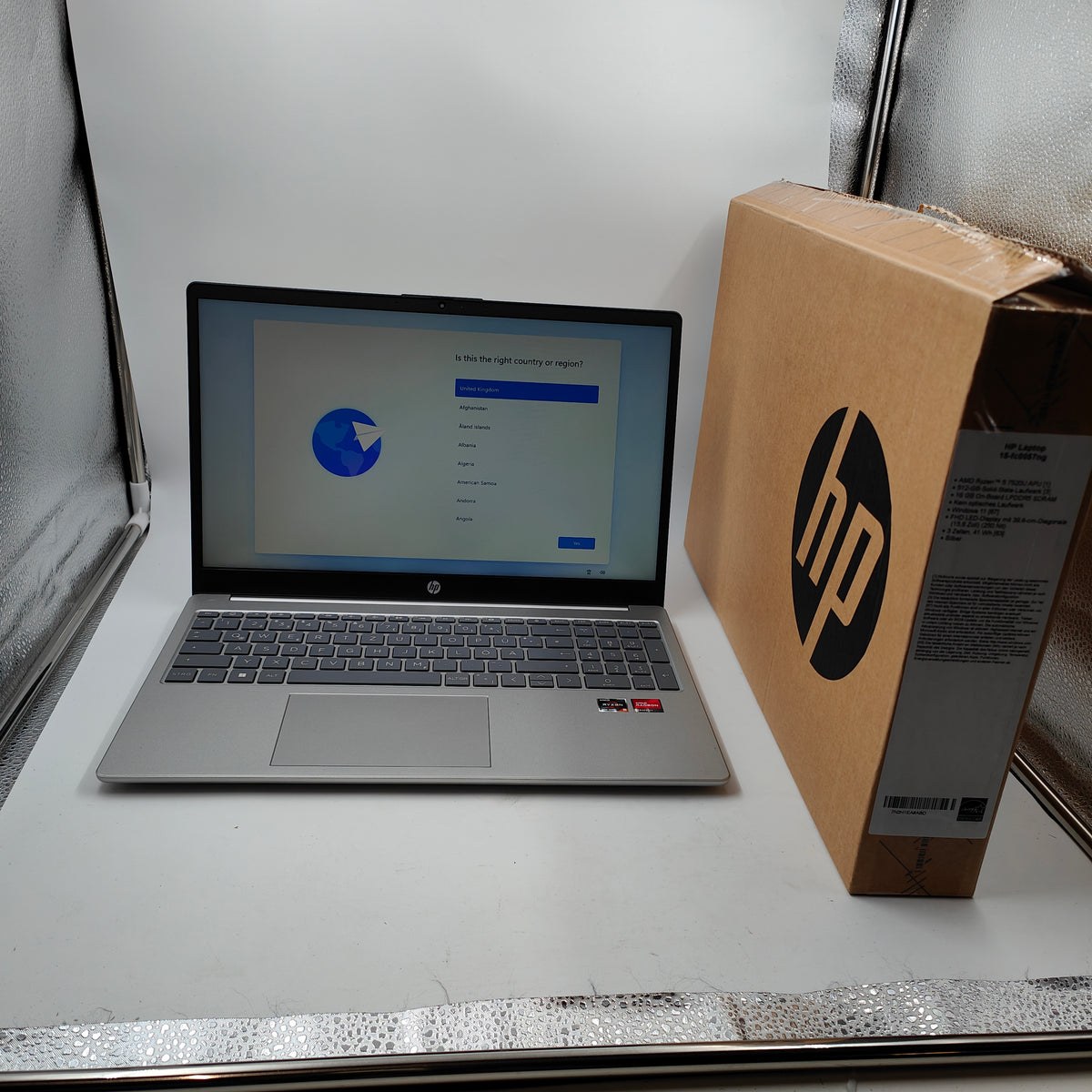 HP laptop 15-fc0057ng QWERTZ