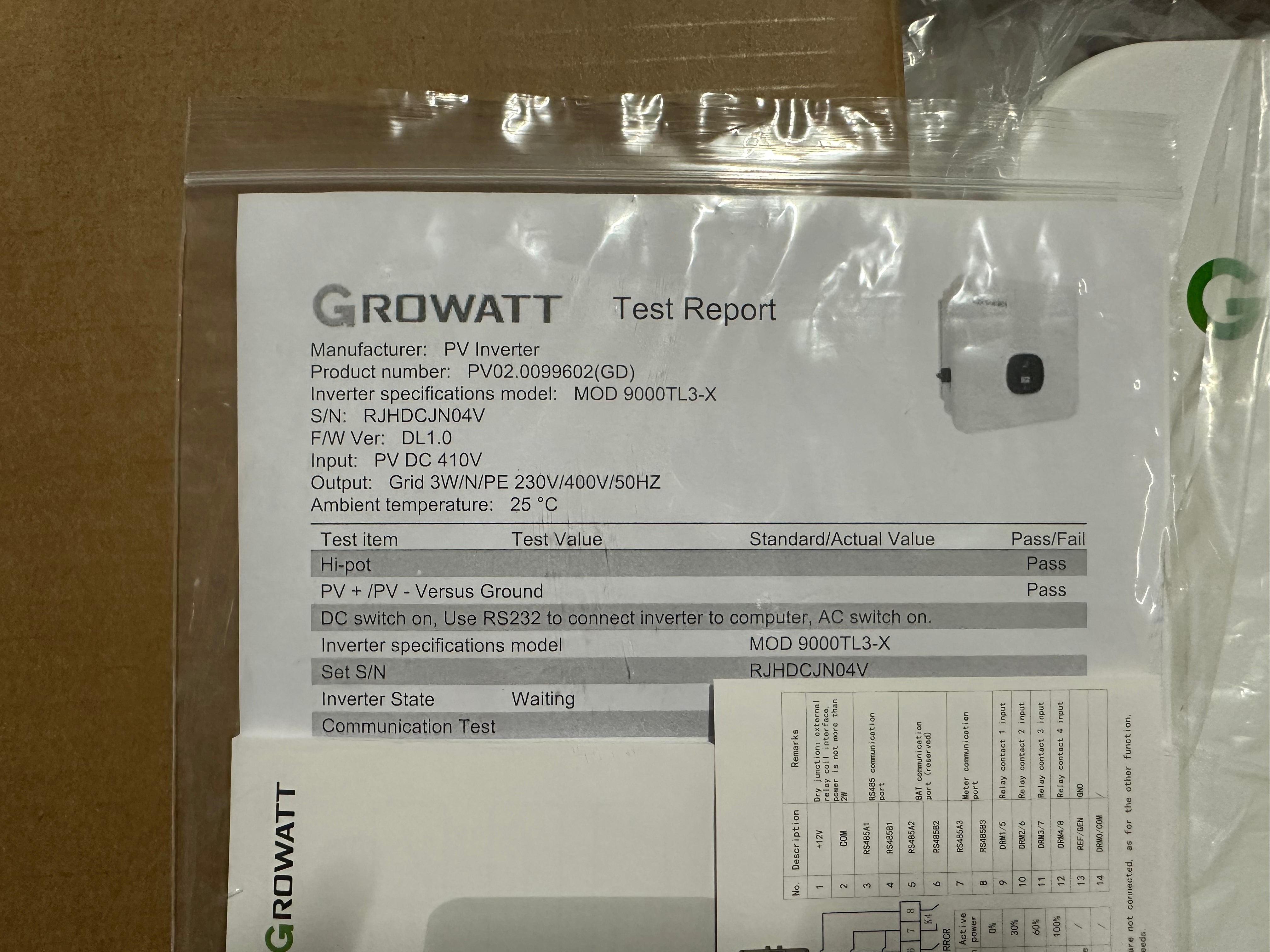 Growatt MOD 9000 TL3-X