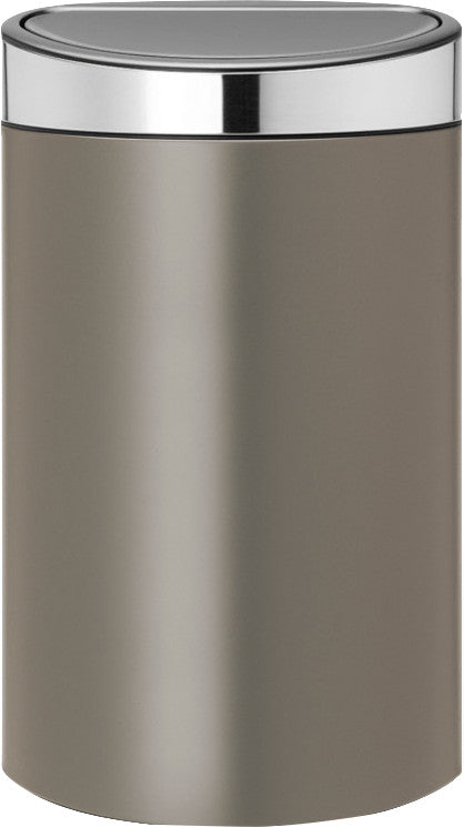 Brabantia Touch Bin 40 Liter Platinum / Matt Steel deksel