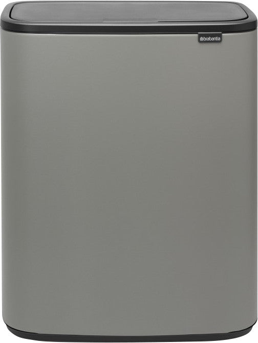 Brabantia Bo Touch Bin 2 x 30 Liters Mineral Concrete Gray
