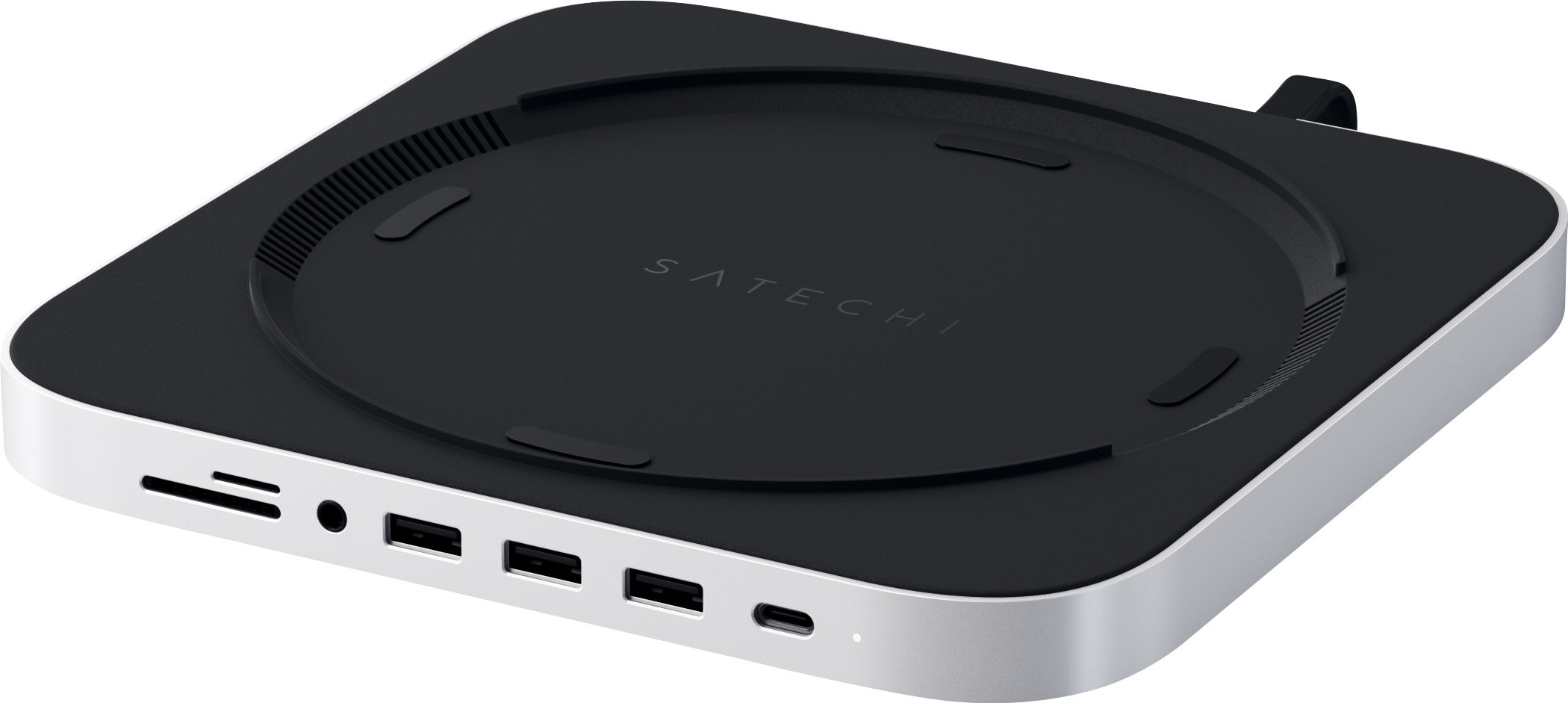 Satechi Aluminium-Ständer und Hub für Mac Mini, Silber