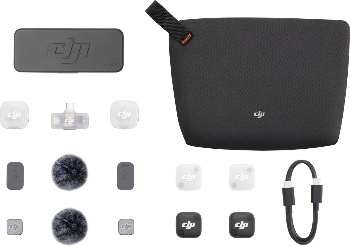 DJI Mic Mini 2 Mobile Ontvanger + Oplaadcase (voor DJI Mic &