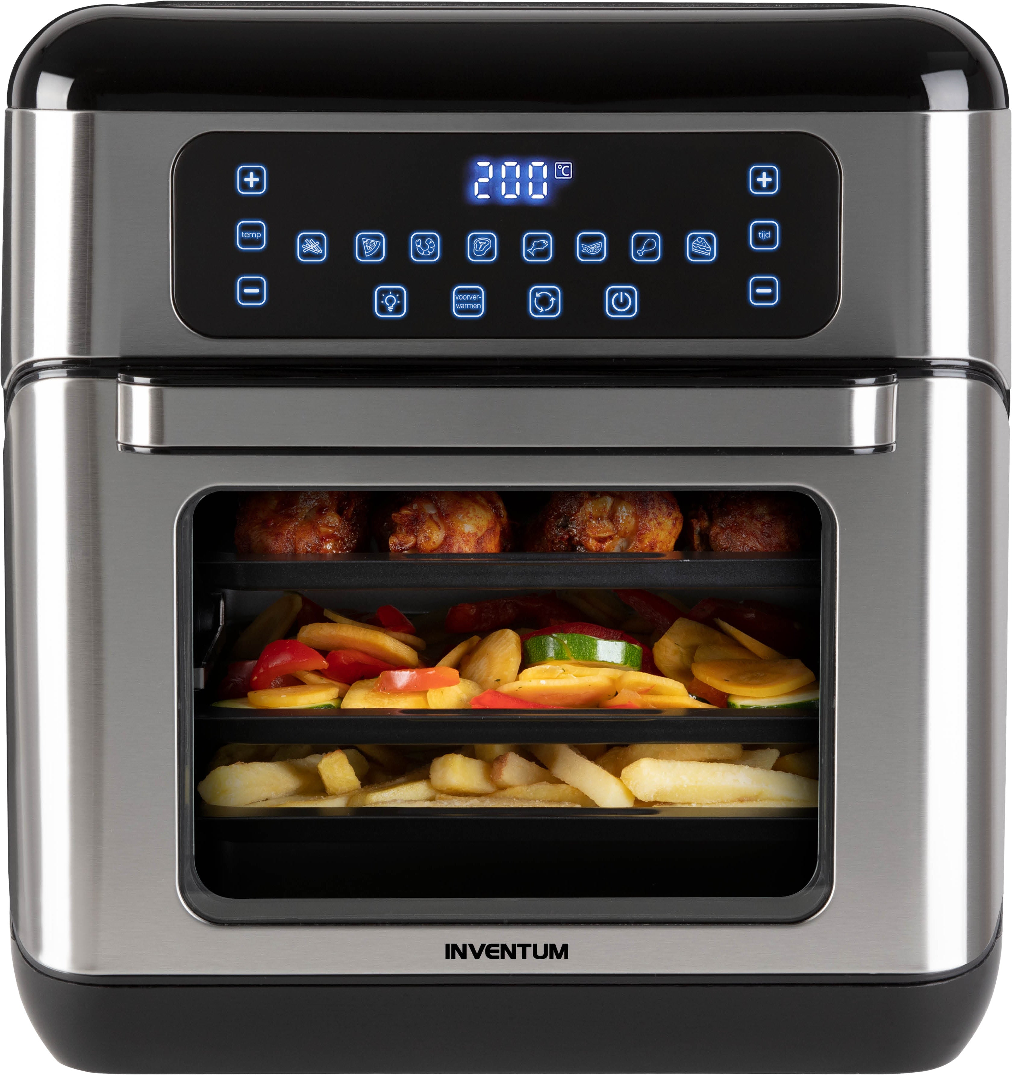 Inventum Hetelucht Friteuse Oven GF1200HLD
