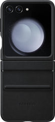 Samsung Galaxy Z Flip 5 Back Cover Leer Zwart