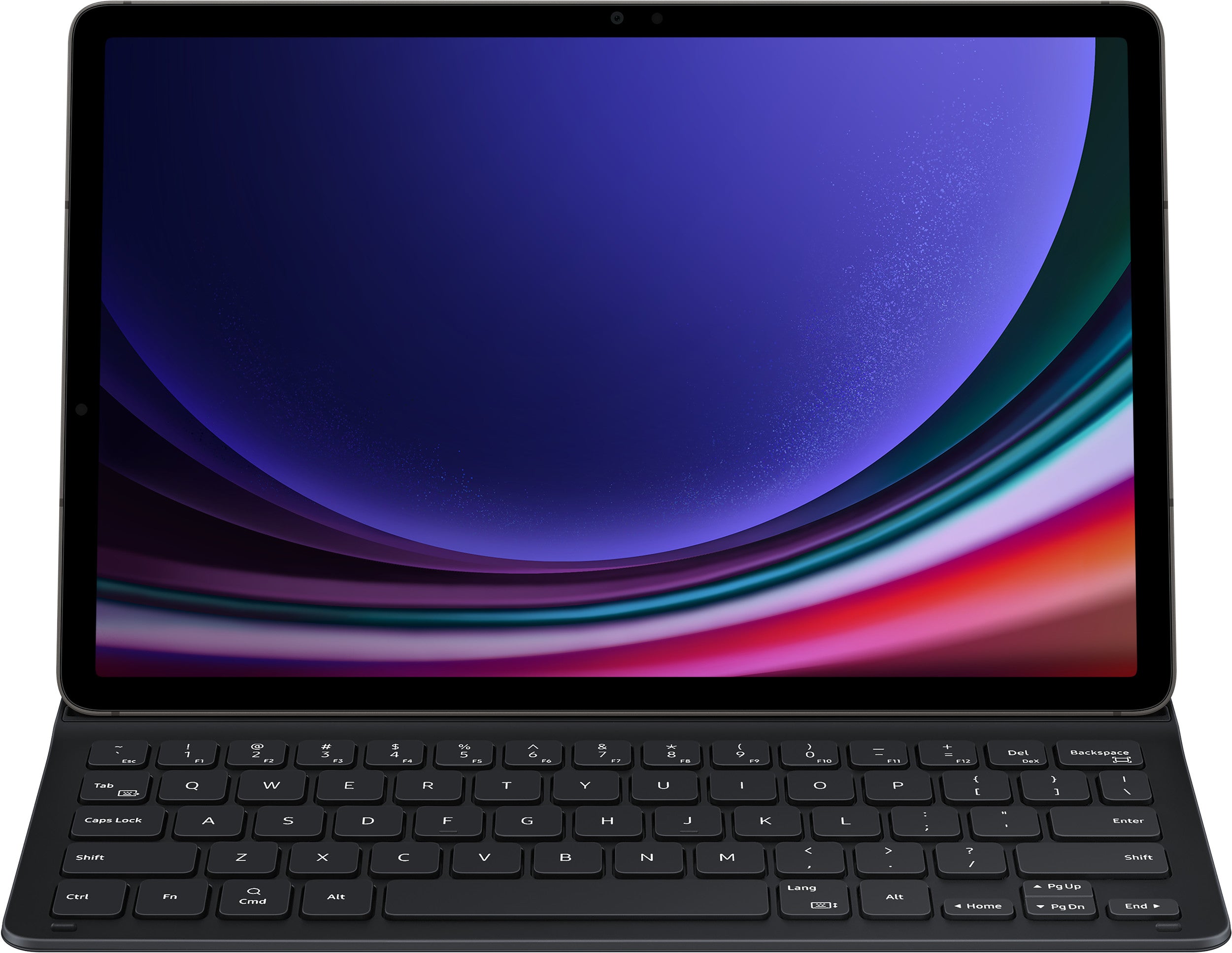 Samsung Tab S9/S9 FE Slim Tastaturhülle Schwarz Qwertz